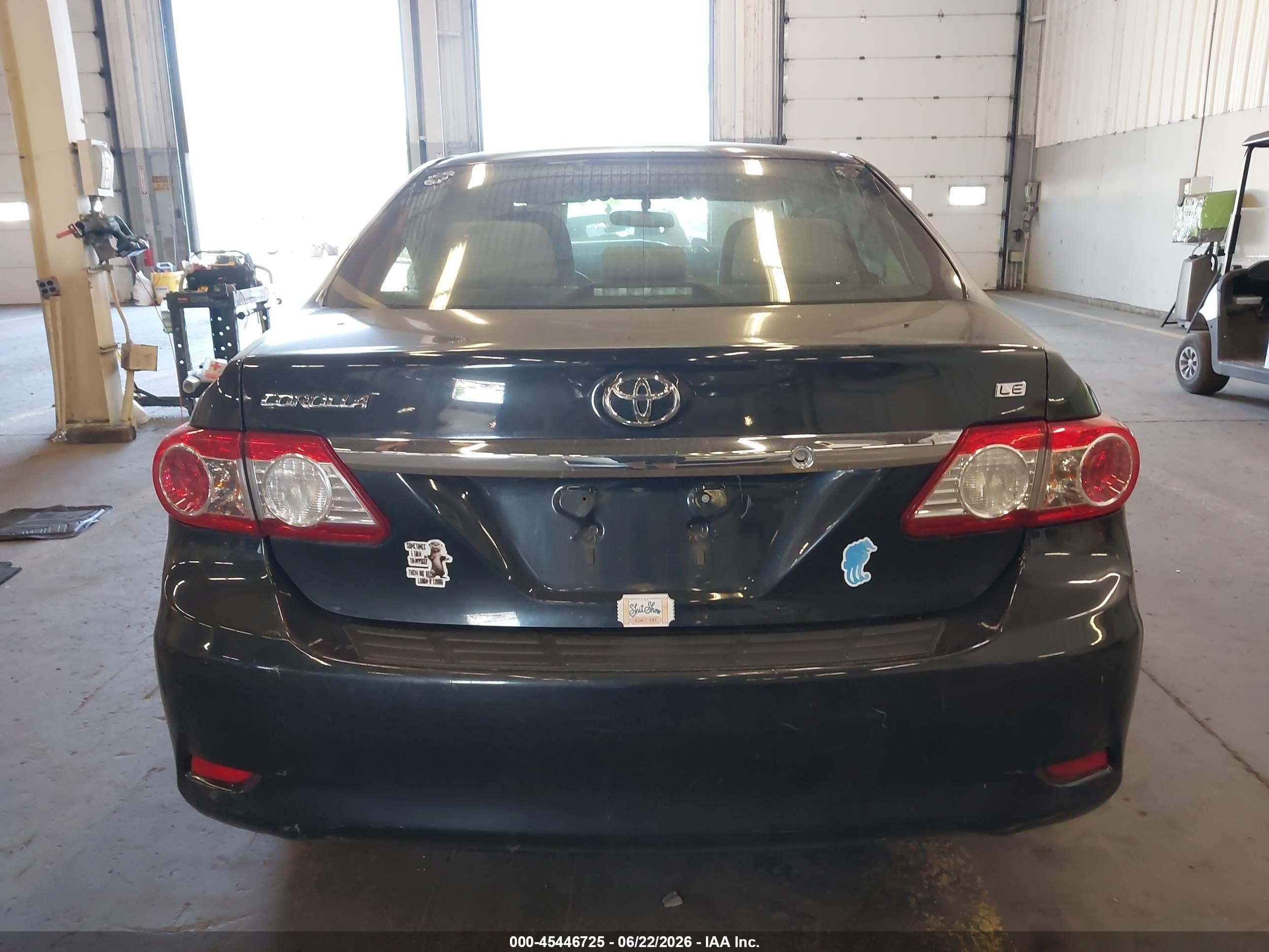 2013 Toyota Corolla Le Черный vin: JTDBU4EE3DJ116639