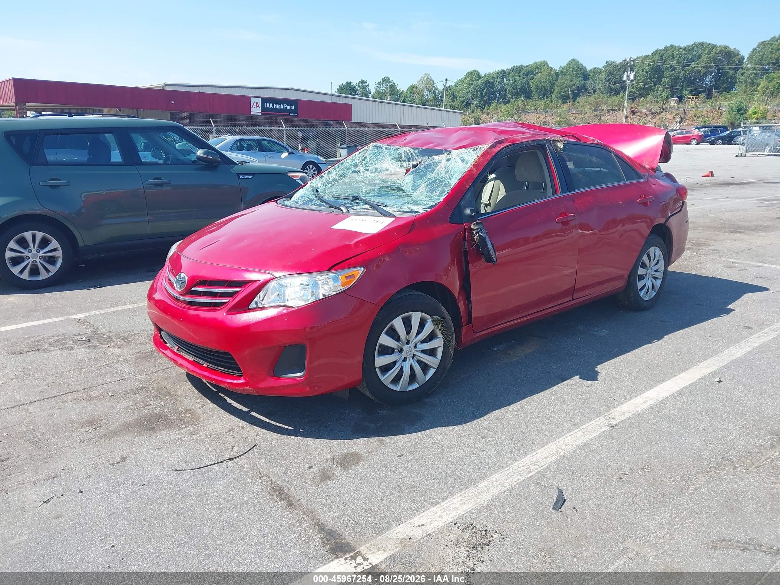 2013 Toyota Corolla Le Burgundy vin: JTDBU4EE3DJ120156