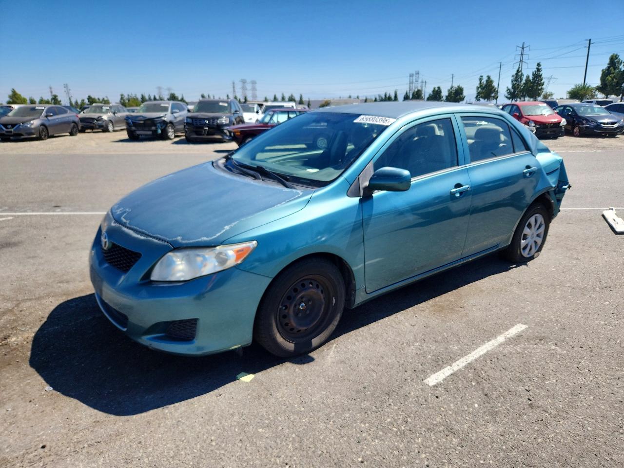 2010 Toyota Corolla Base Бирюзовый vin: JTDBU4EE4A9114752