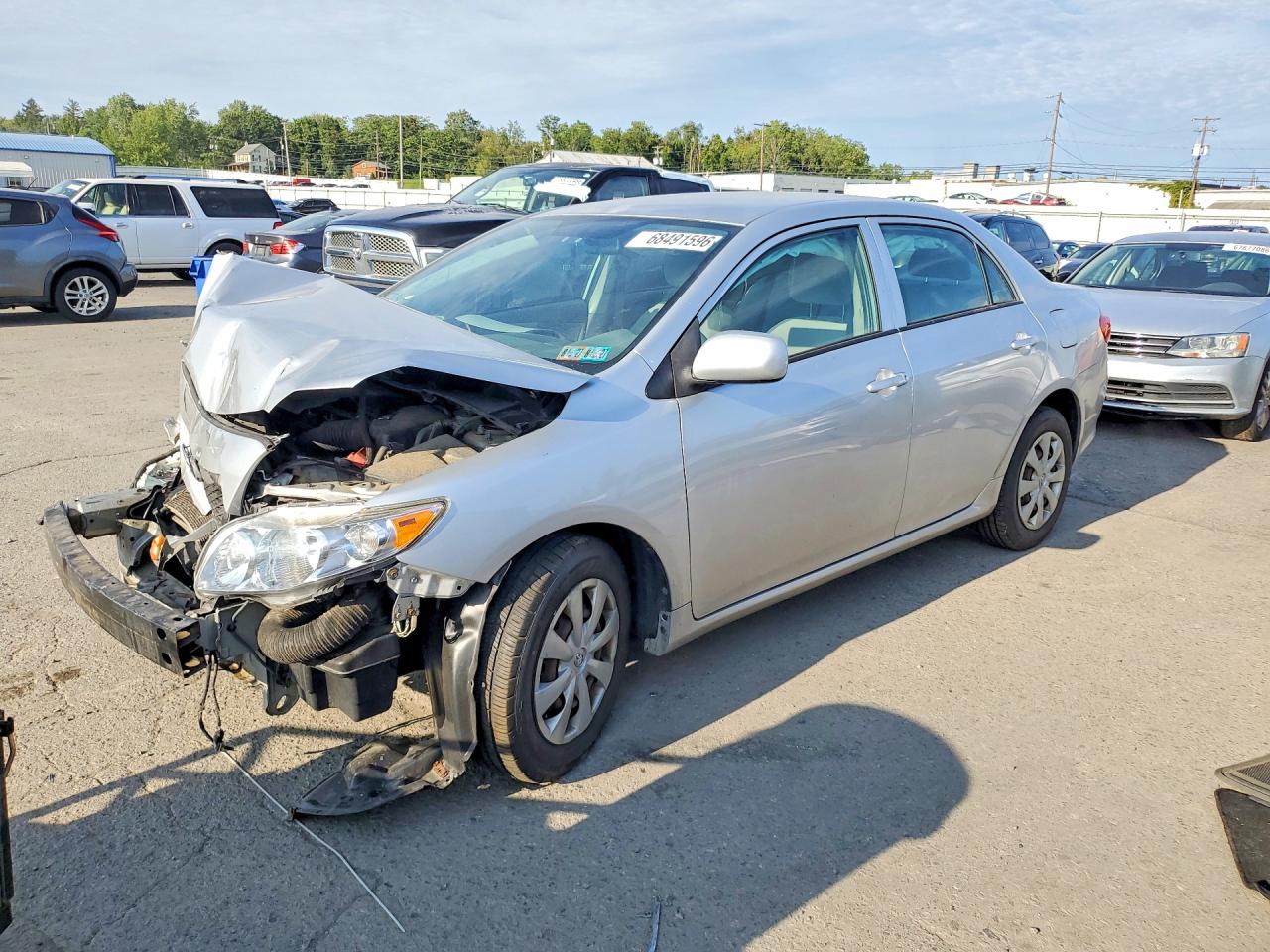 2010 Toyota Corolla Le Silver vin: JTDBU4EE4AJ065941
