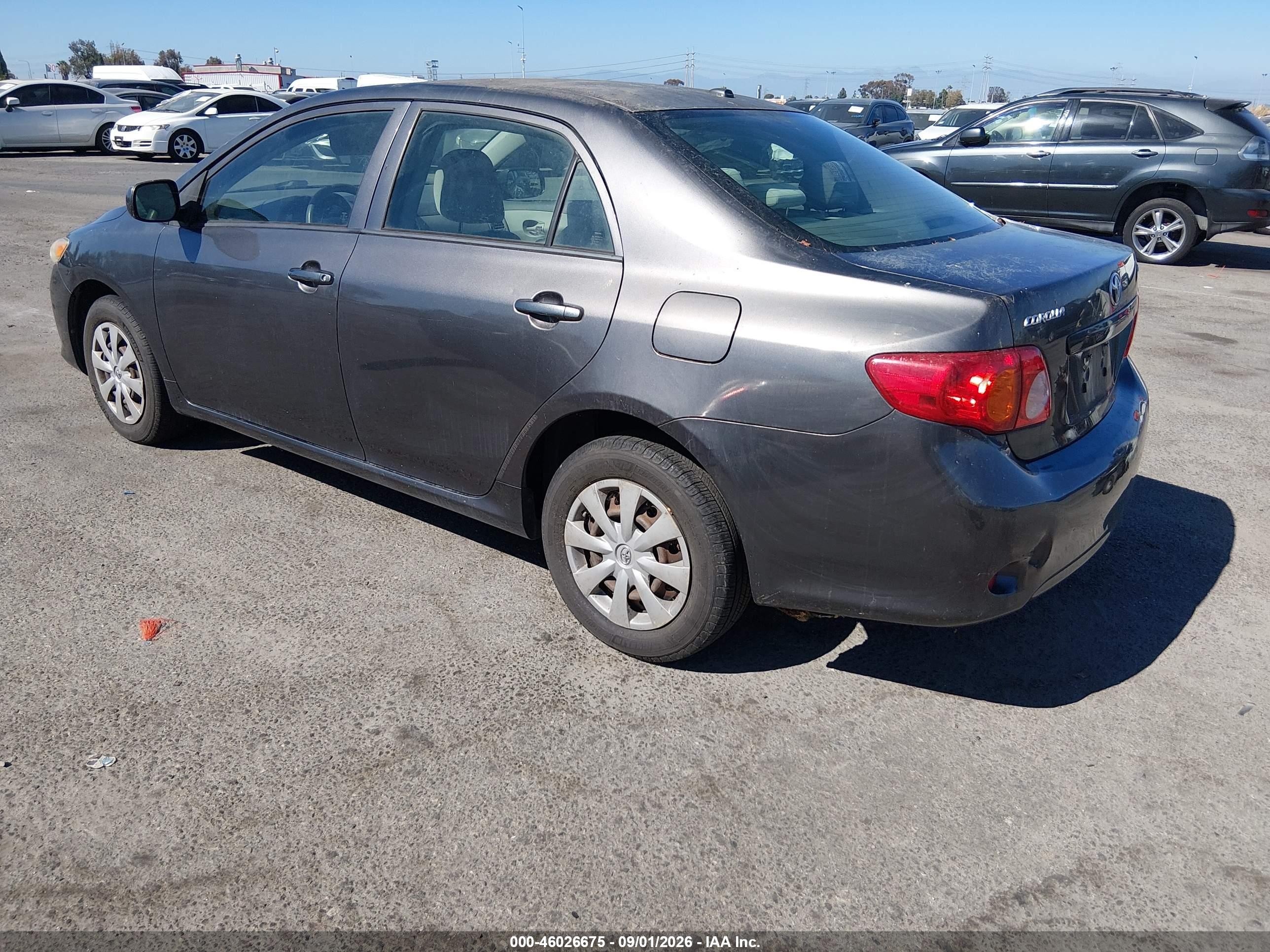2010 Toyota Corolla Le Gray vin: JTDBU4EE4AJ074509