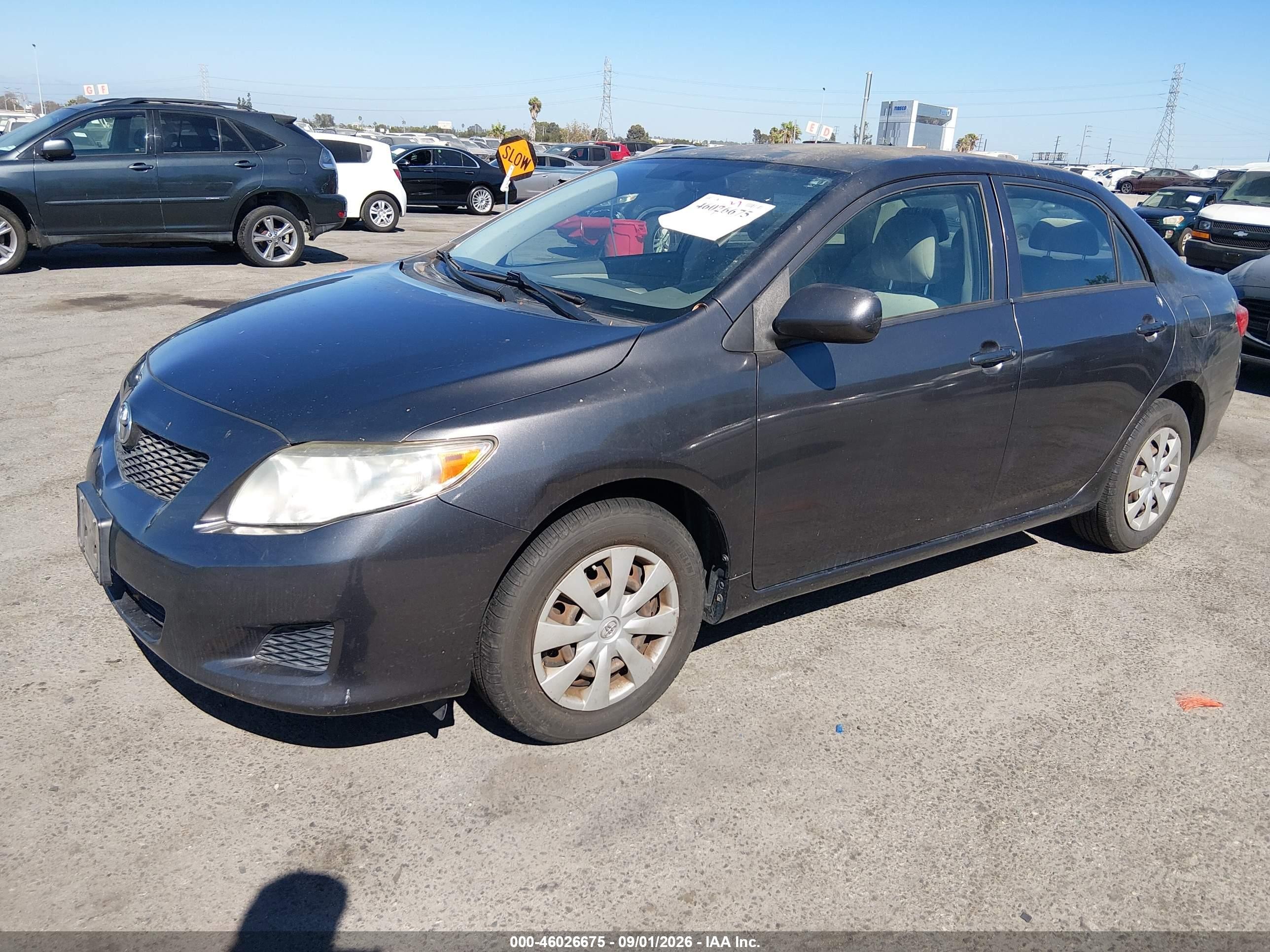 2010 Toyota Corolla Le Gray vin: JTDBU4EE4AJ074509
