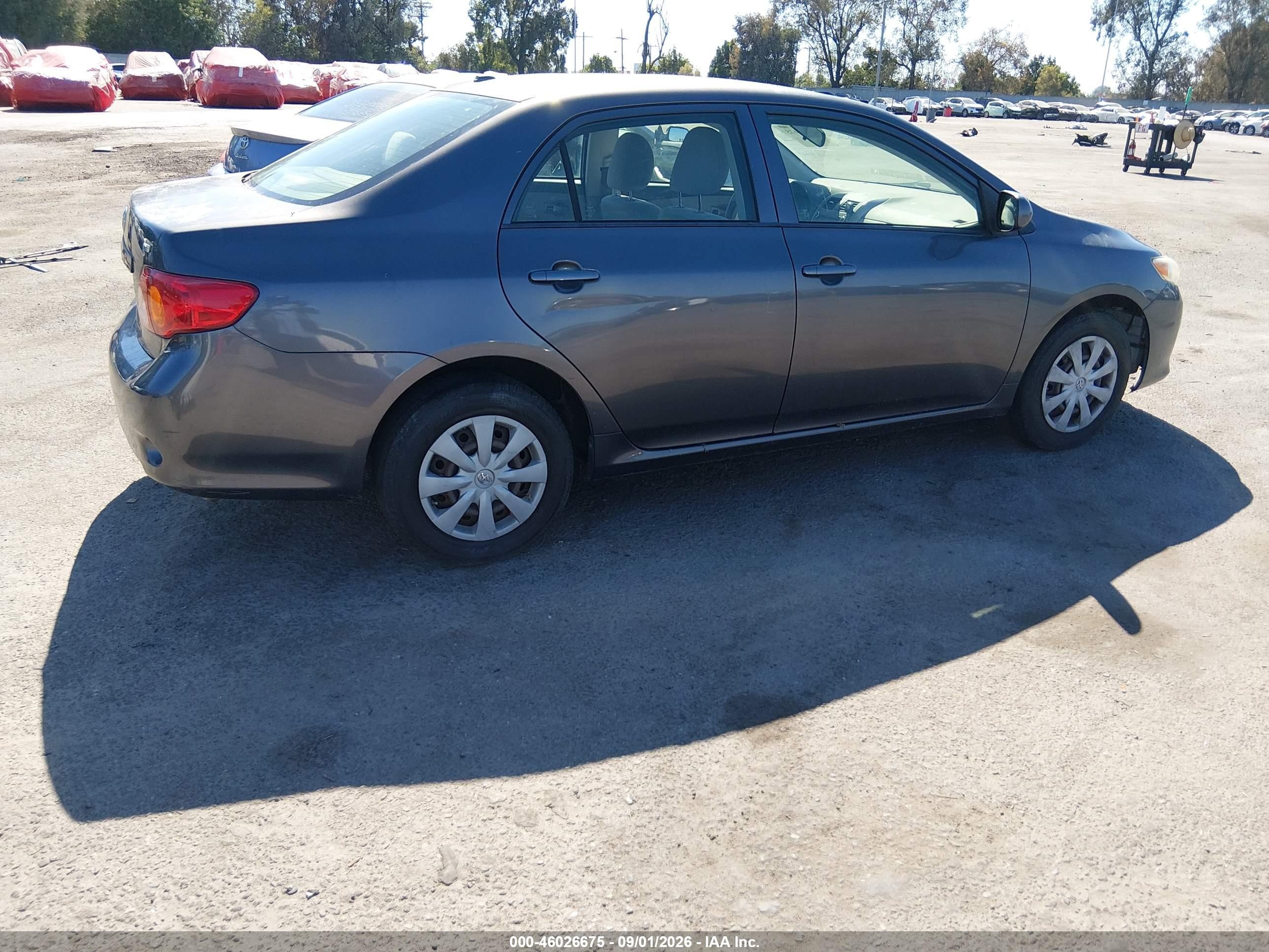 2010 Toyota Corolla Le Gray vin: JTDBU4EE4AJ074509