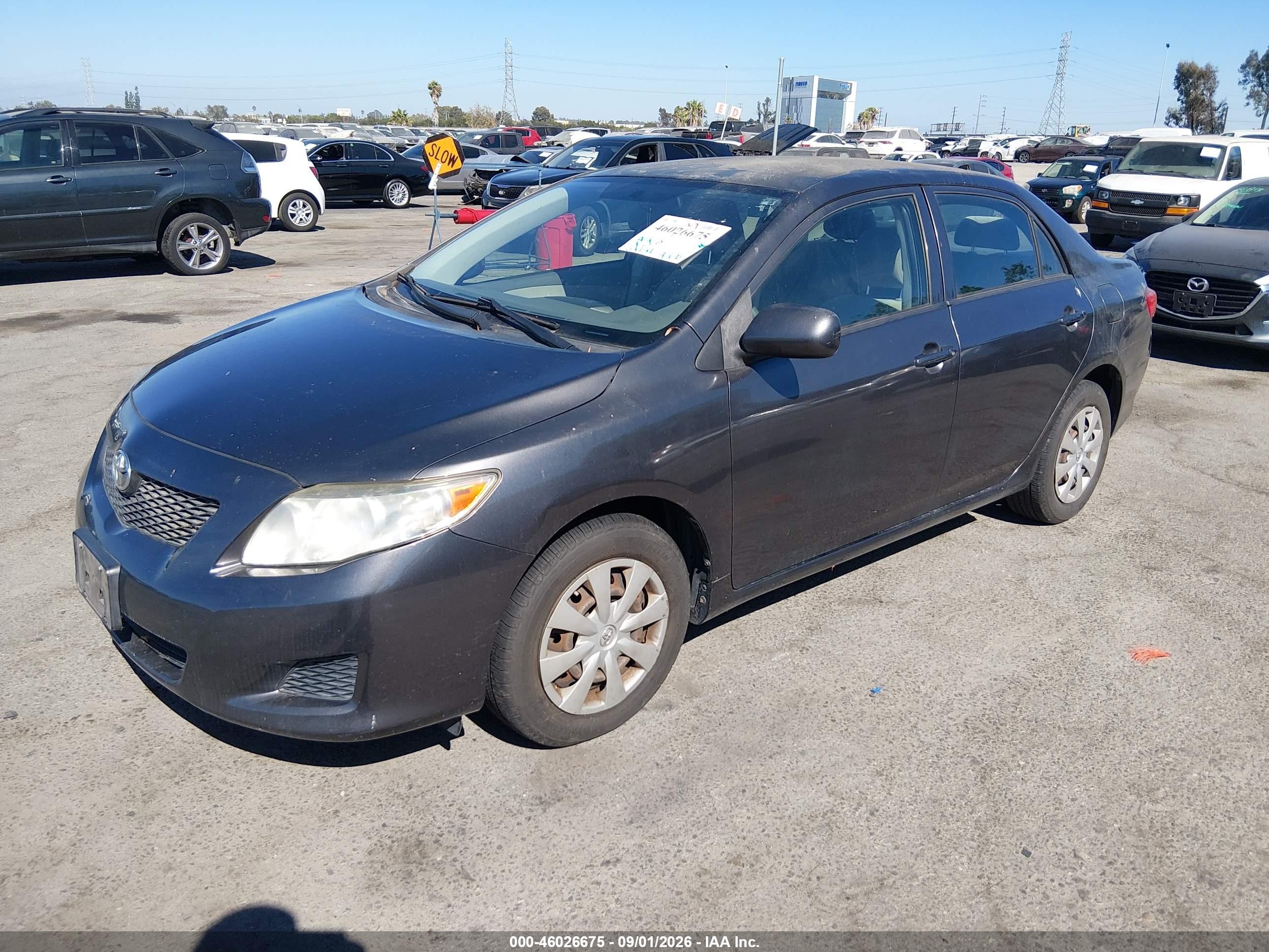 2010 Toyota Corolla Le Gray vin: JTDBU4EE4AJ074509