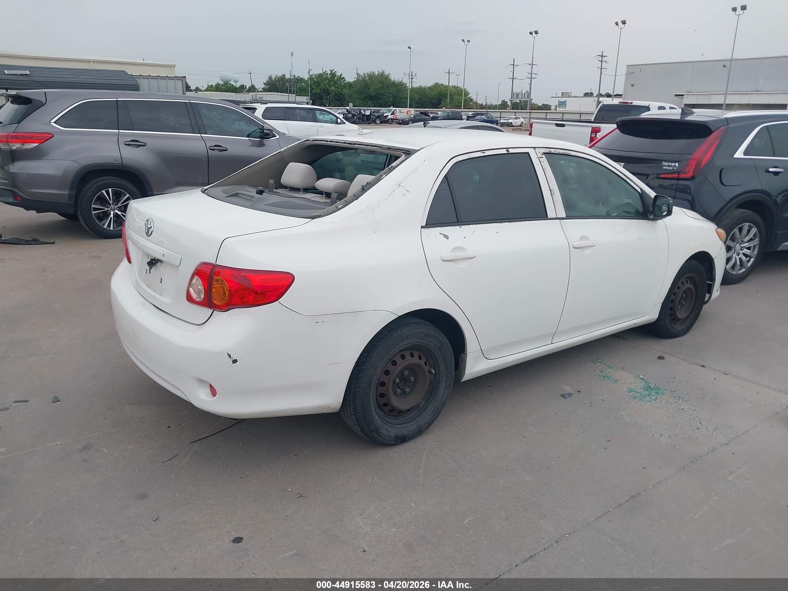 2010 Toyota Corolla Le White vin: JTDBU4EE4AJ077894