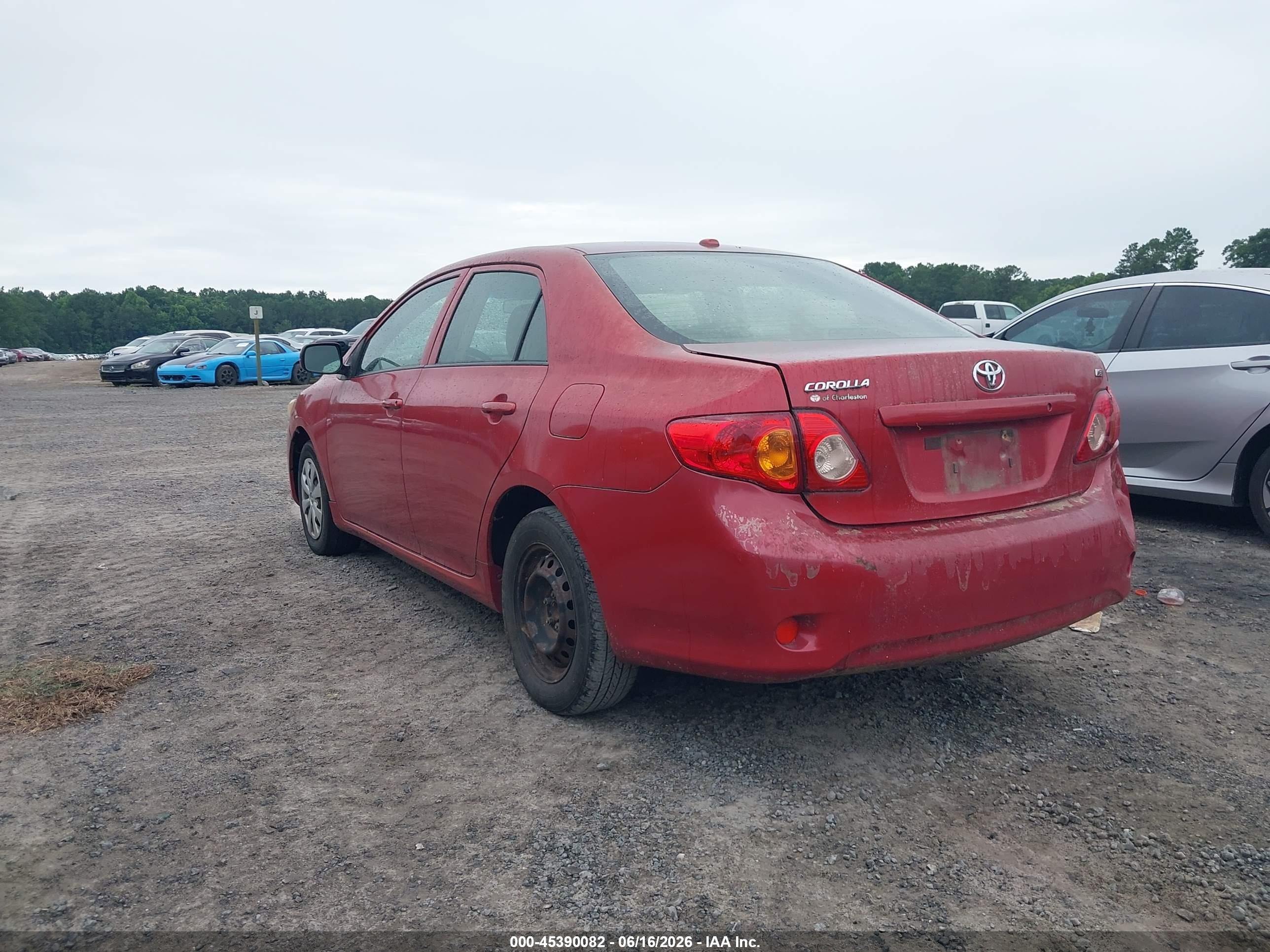 2010 Toyota Corolla Le Maroon vin: JTDBU4EE4AJ078186