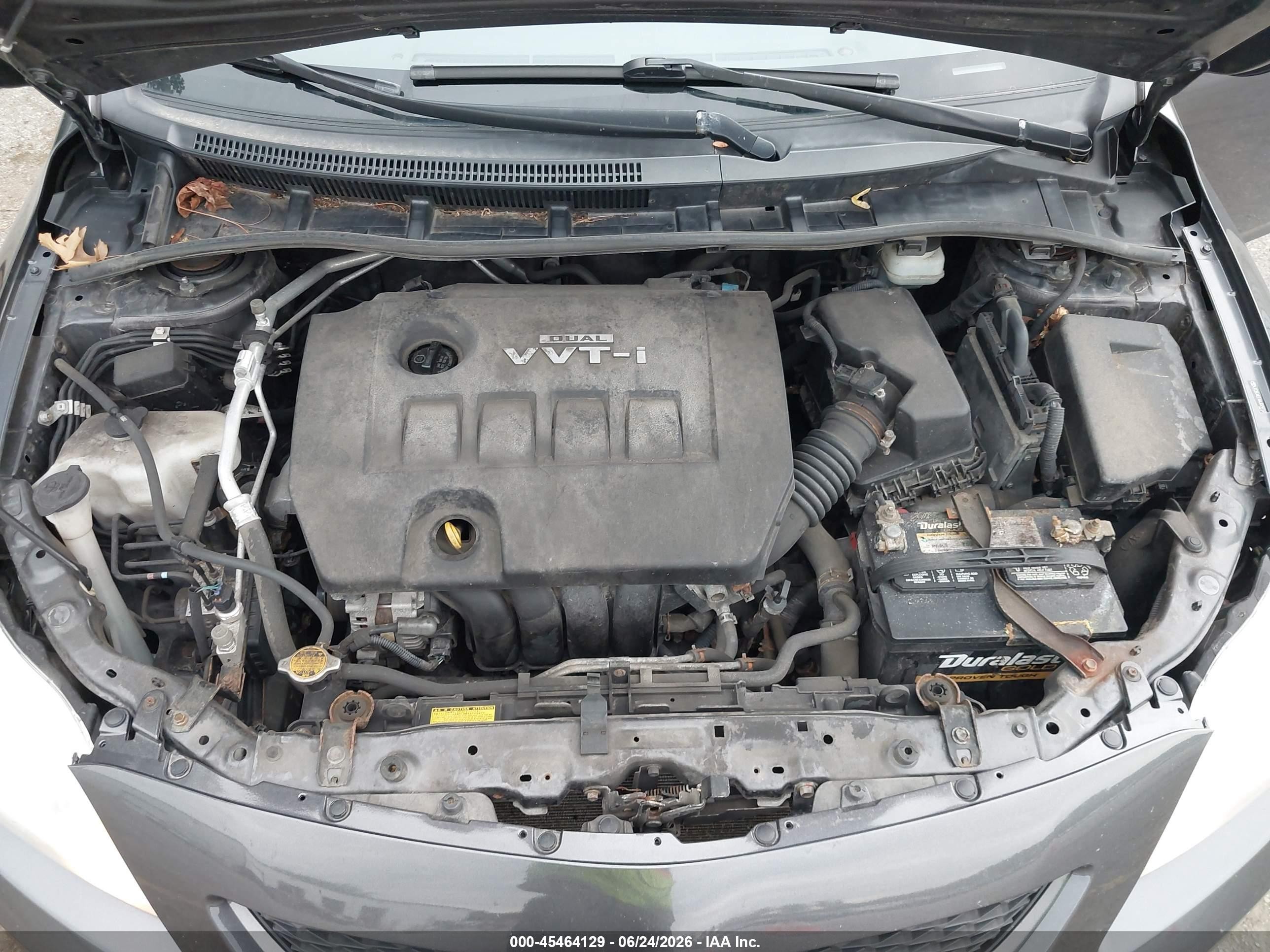 2010 Toyota Corolla Le Gray vin: JTDBU4EE4AJ079712