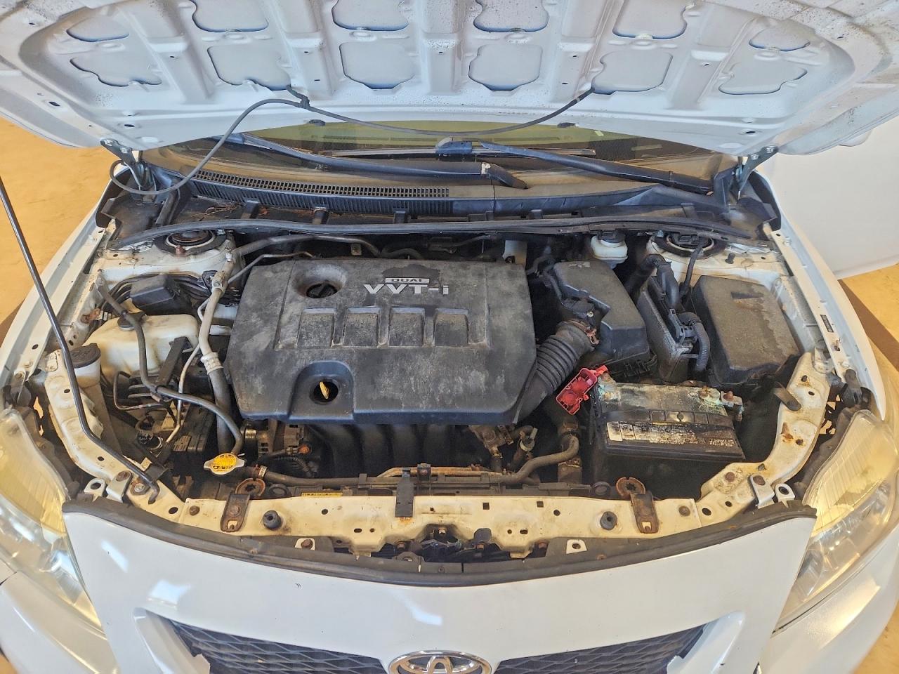 2010 Toyota Corolla Le Белый vin: JTDBU4EE4AJ080343