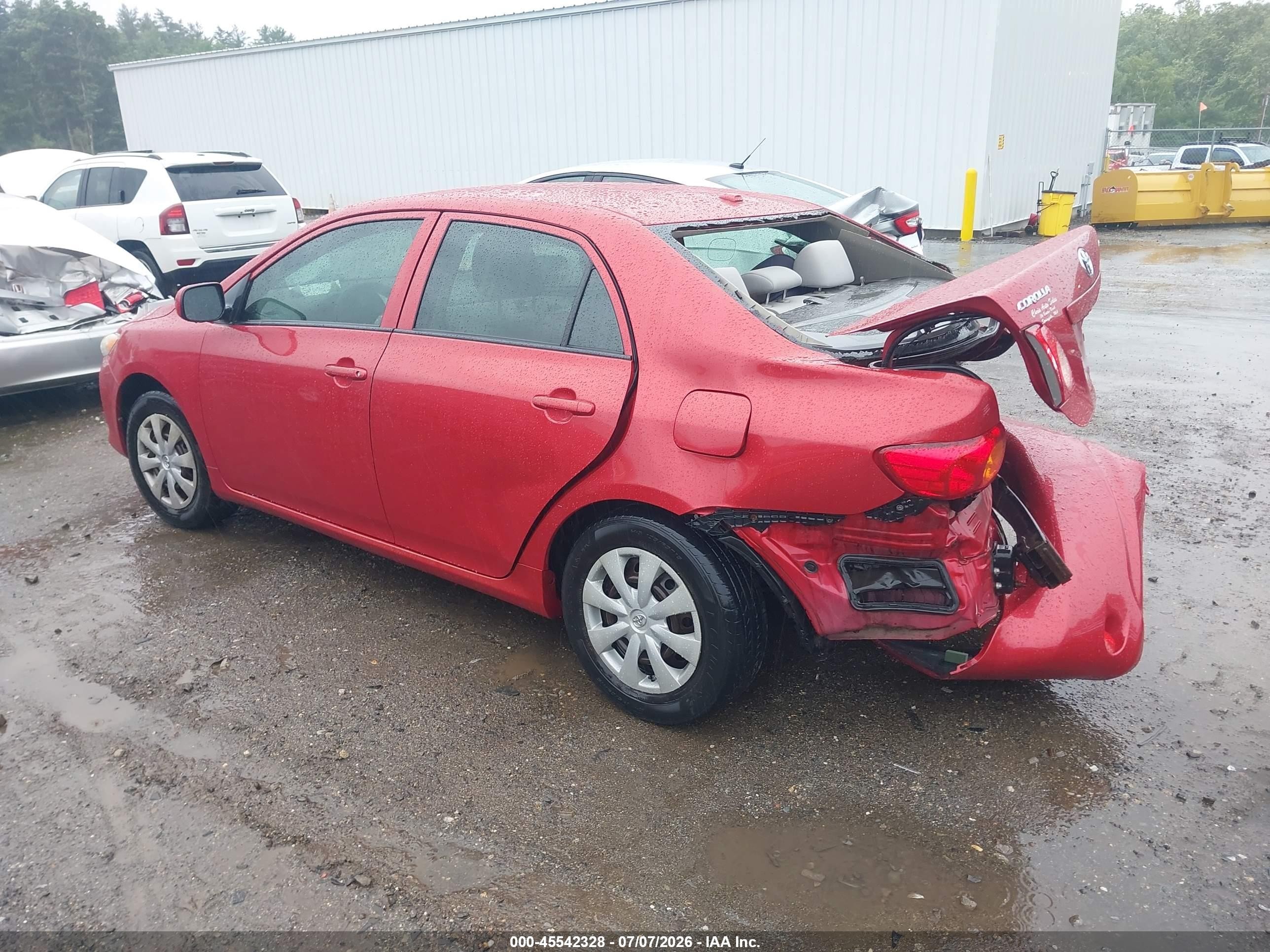2010 Toyota Corolla Le Красный vin: JTDBU4EE4AJ084120