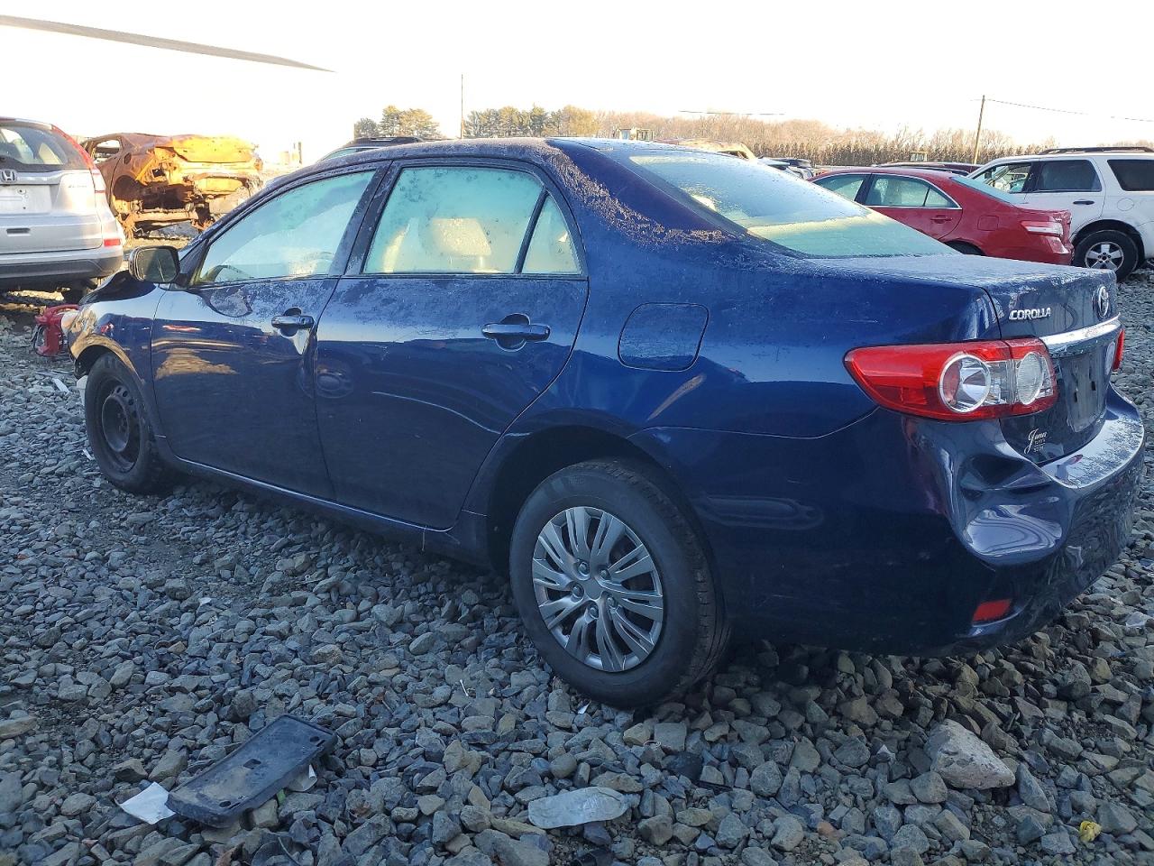 2011 Toyota Corolla Base Blue vin: JTDBU4EE4B9138776