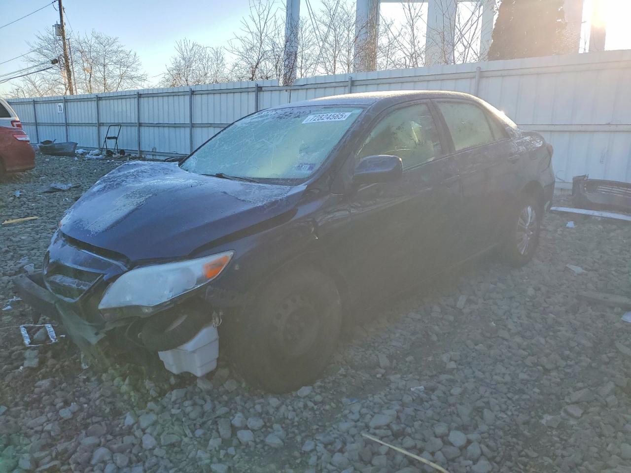 2011 Toyota Corolla Base Blue vin: JTDBU4EE4B9138776