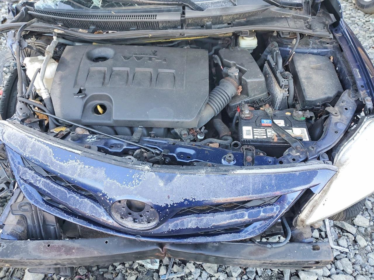 2011 Toyota Corolla Base Blue vin: JTDBU4EE4B9138776