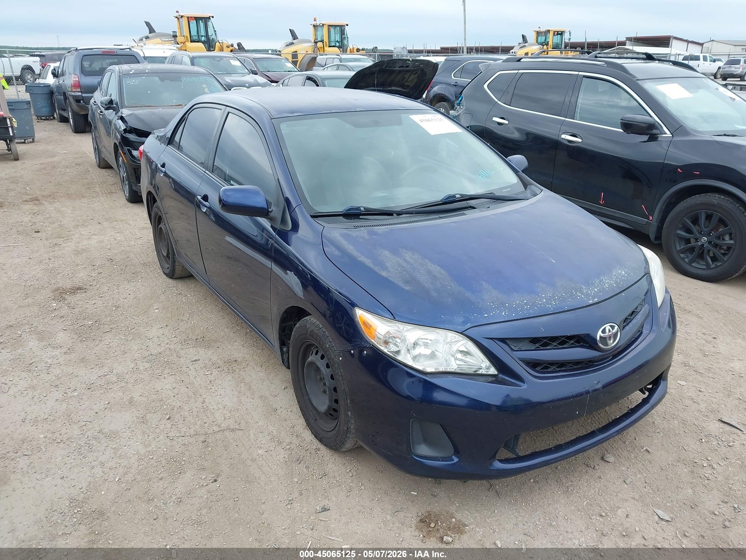 2011 Toyota Corolla Le Синий vin: JTDBU4EE4B9163032
