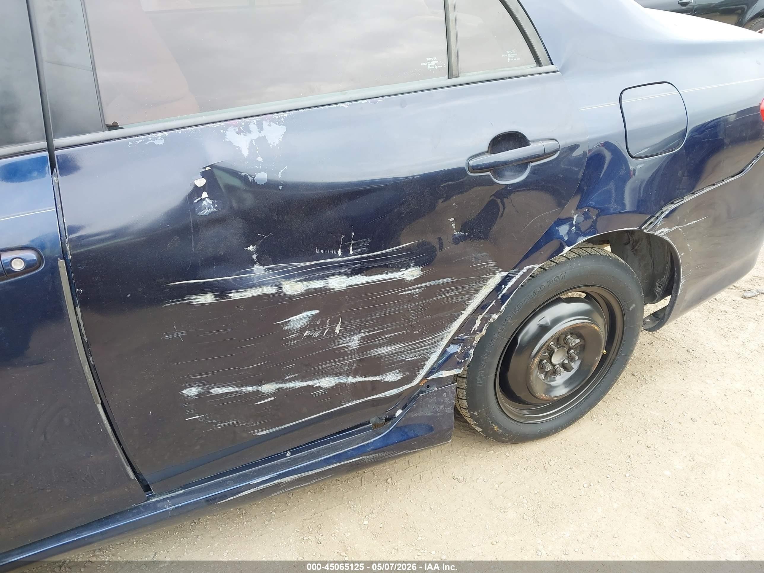 2011 Toyota Corolla Le Синий vin: JTDBU4EE4B9163032