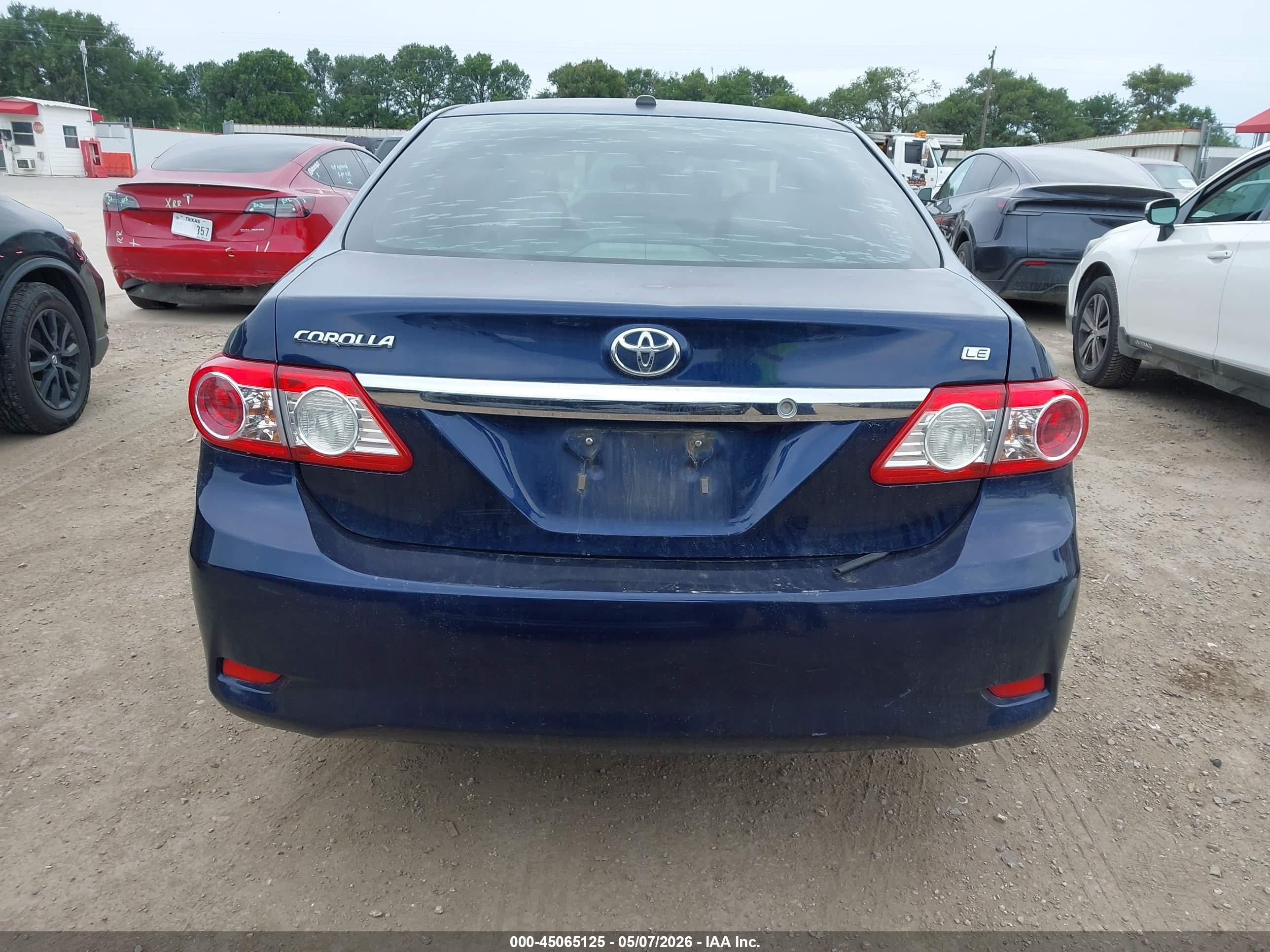 2011 Toyota Corolla Le Синий vin: JTDBU4EE4B9163032