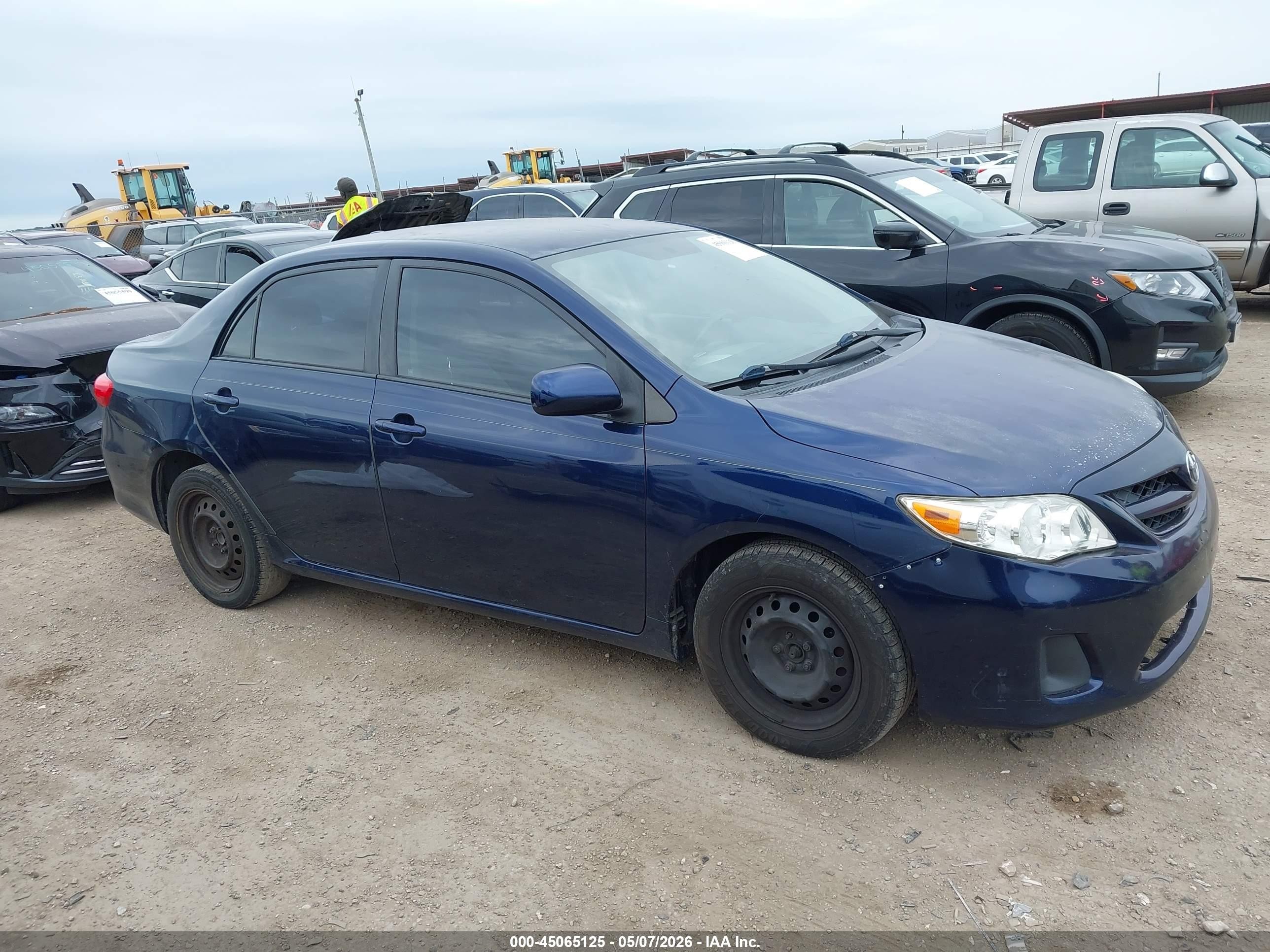 2011 Toyota Corolla Le Синий vin: JTDBU4EE4B9163032