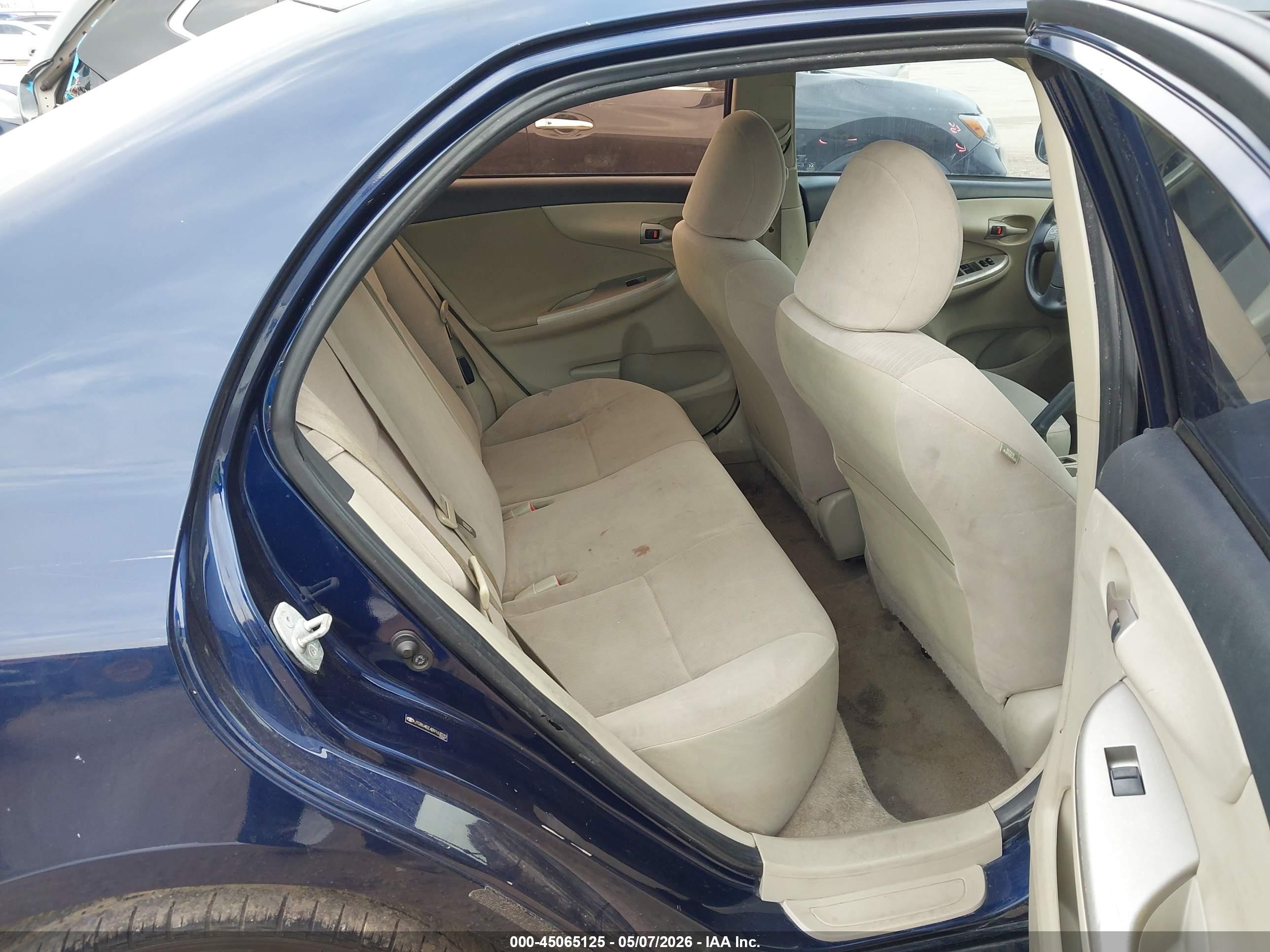 2011 Toyota Corolla Le Синий vin: JTDBU4EE4B9163032