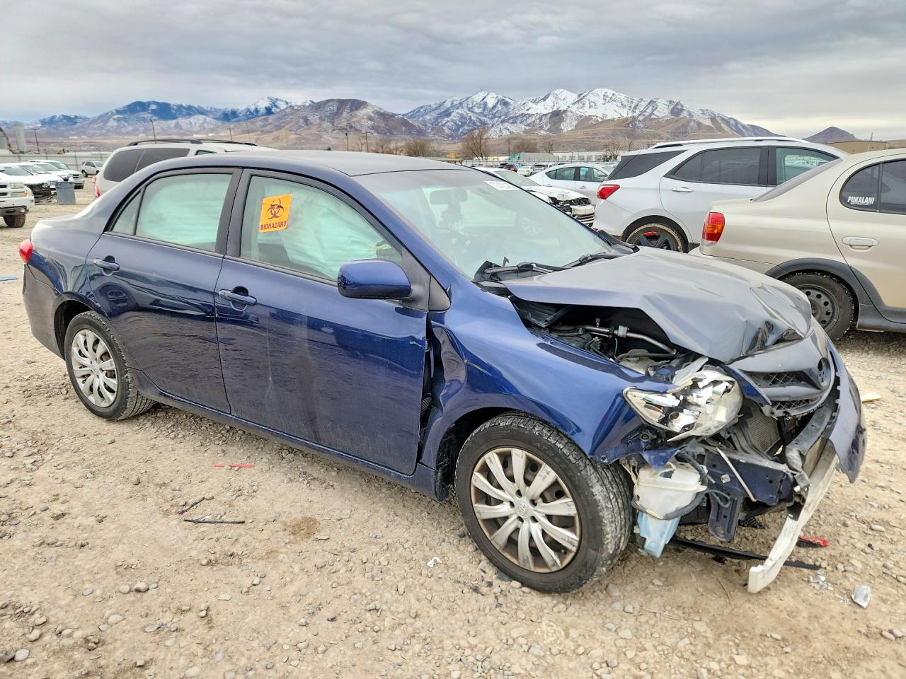 2012 Toyota Corolla Le Blue vin: JTDBU4EE4C9176980