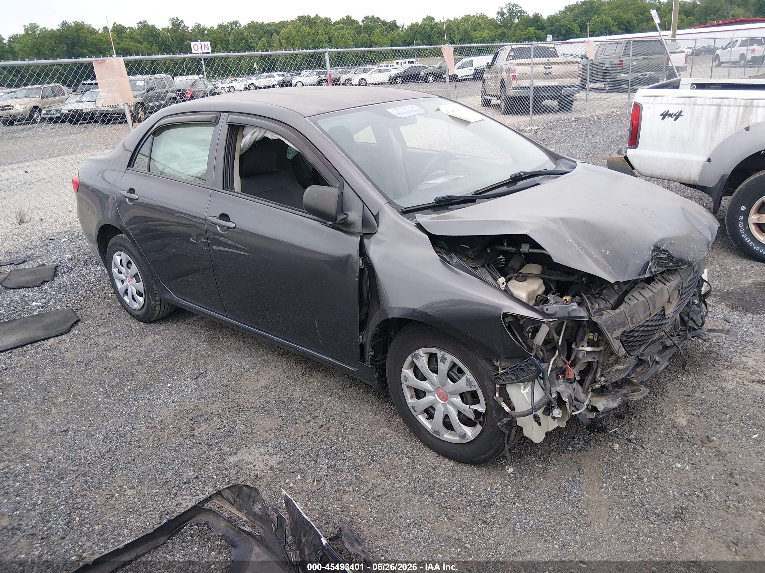 2010 Toyota Corolla Le Gray vin: JTDBU4EE5A9095676