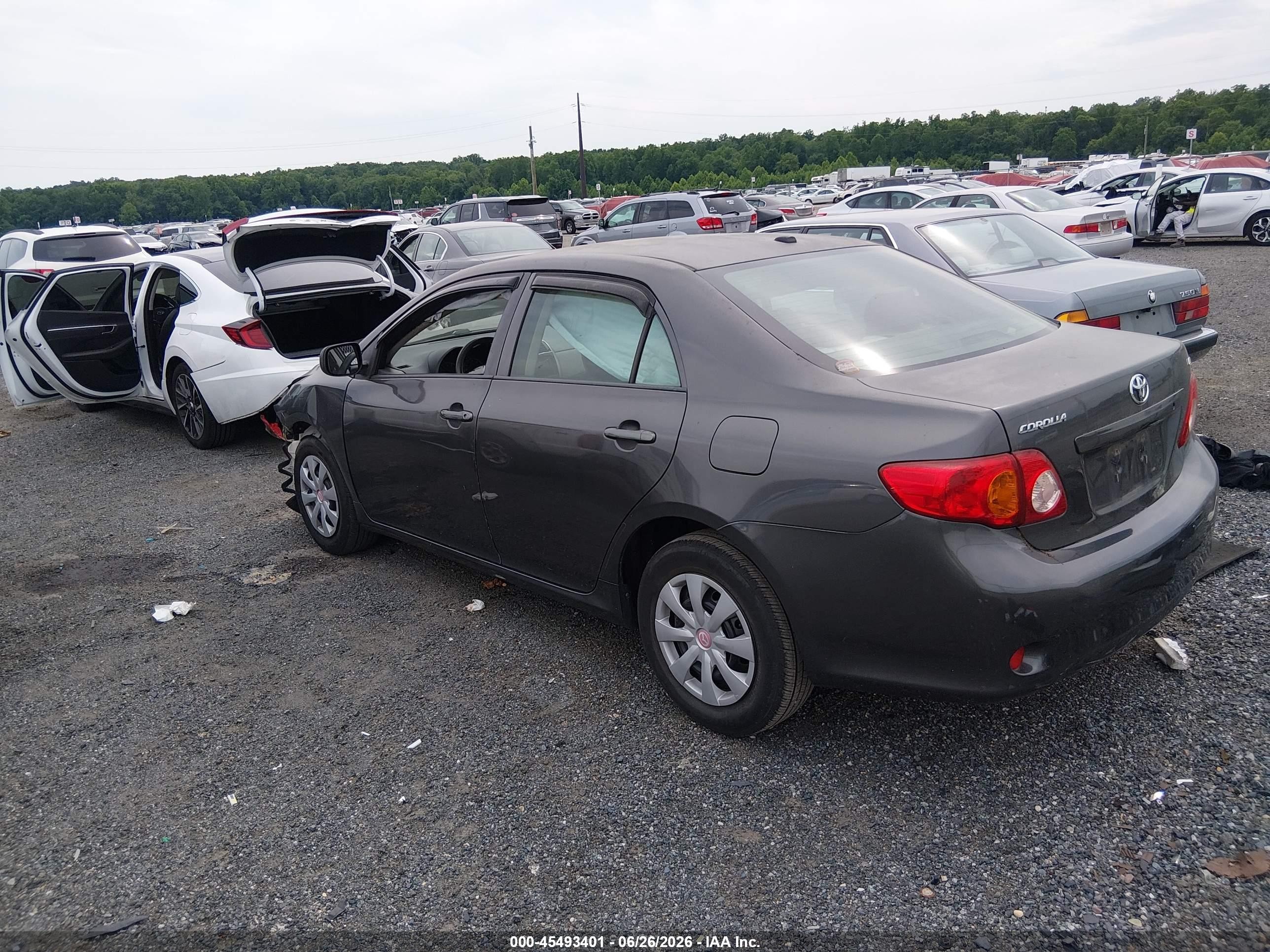 2010 Toyota Corolla Le Gray vin: JTDBU4EE5A9095676