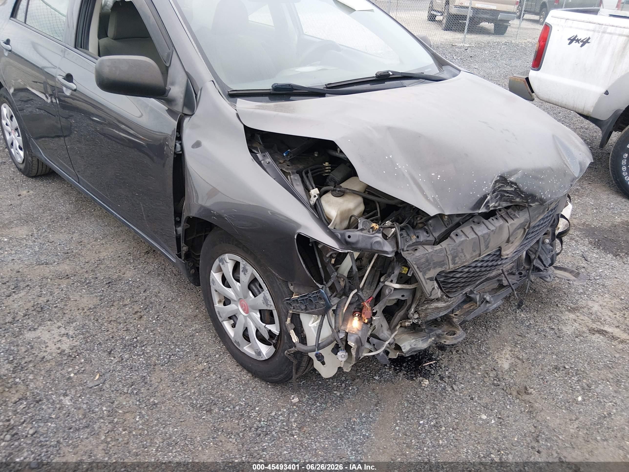2010 Toyota Corolla Le Gray vin: JTDBU4EE5A9095676