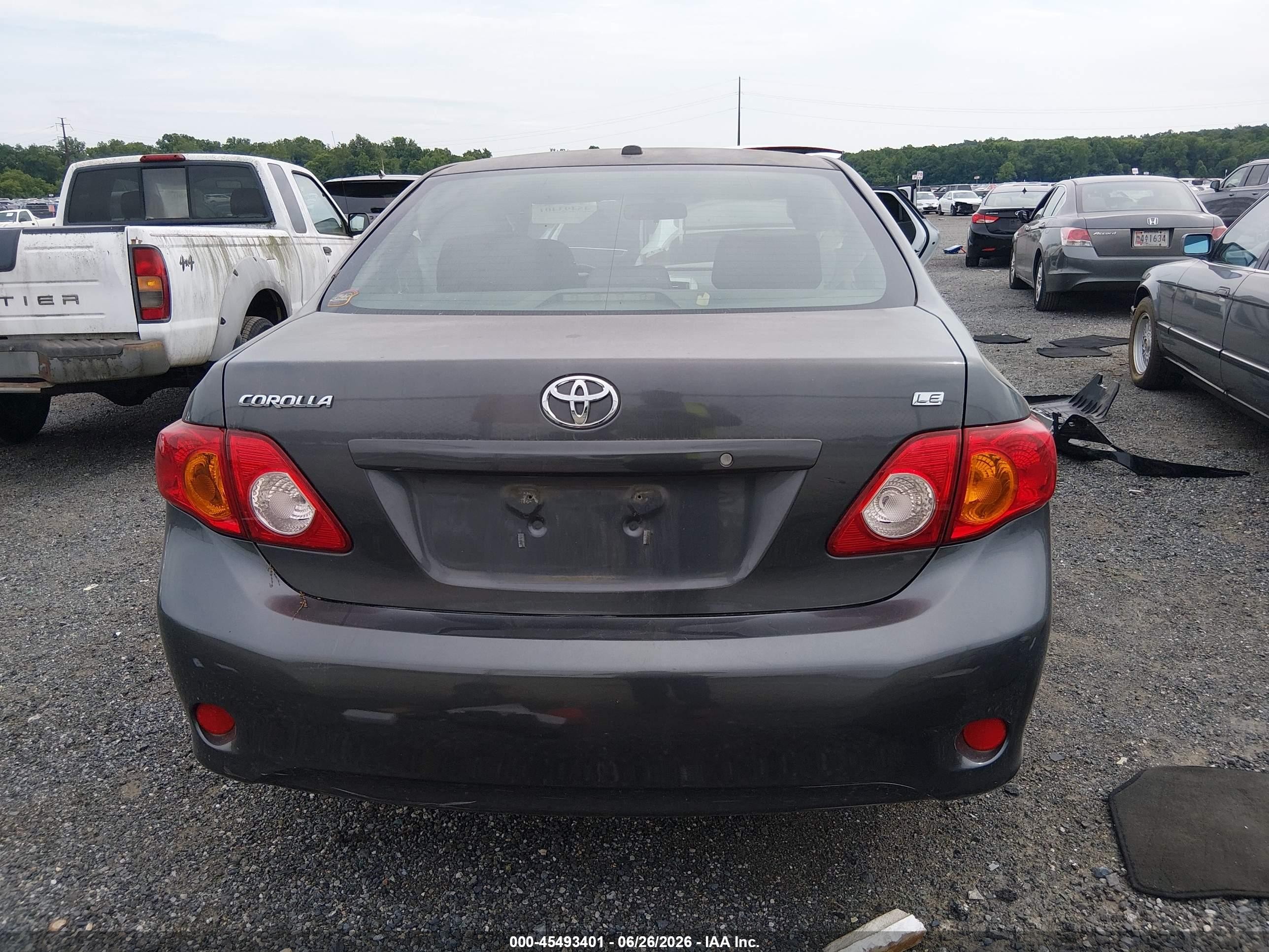2010 Toyota Corolla Le Gray vin: JTDBU4EE5A9095676