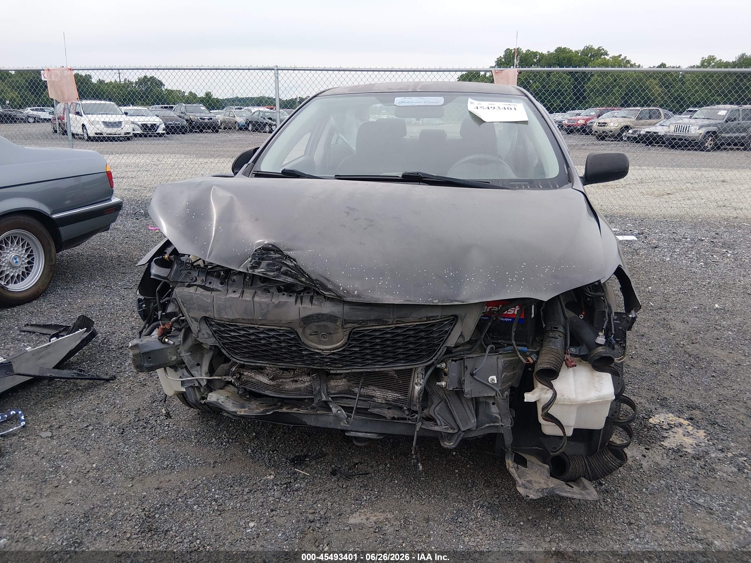 2010 Toyota Corolla Le Gray vin: JTDBU4EE5A9095676