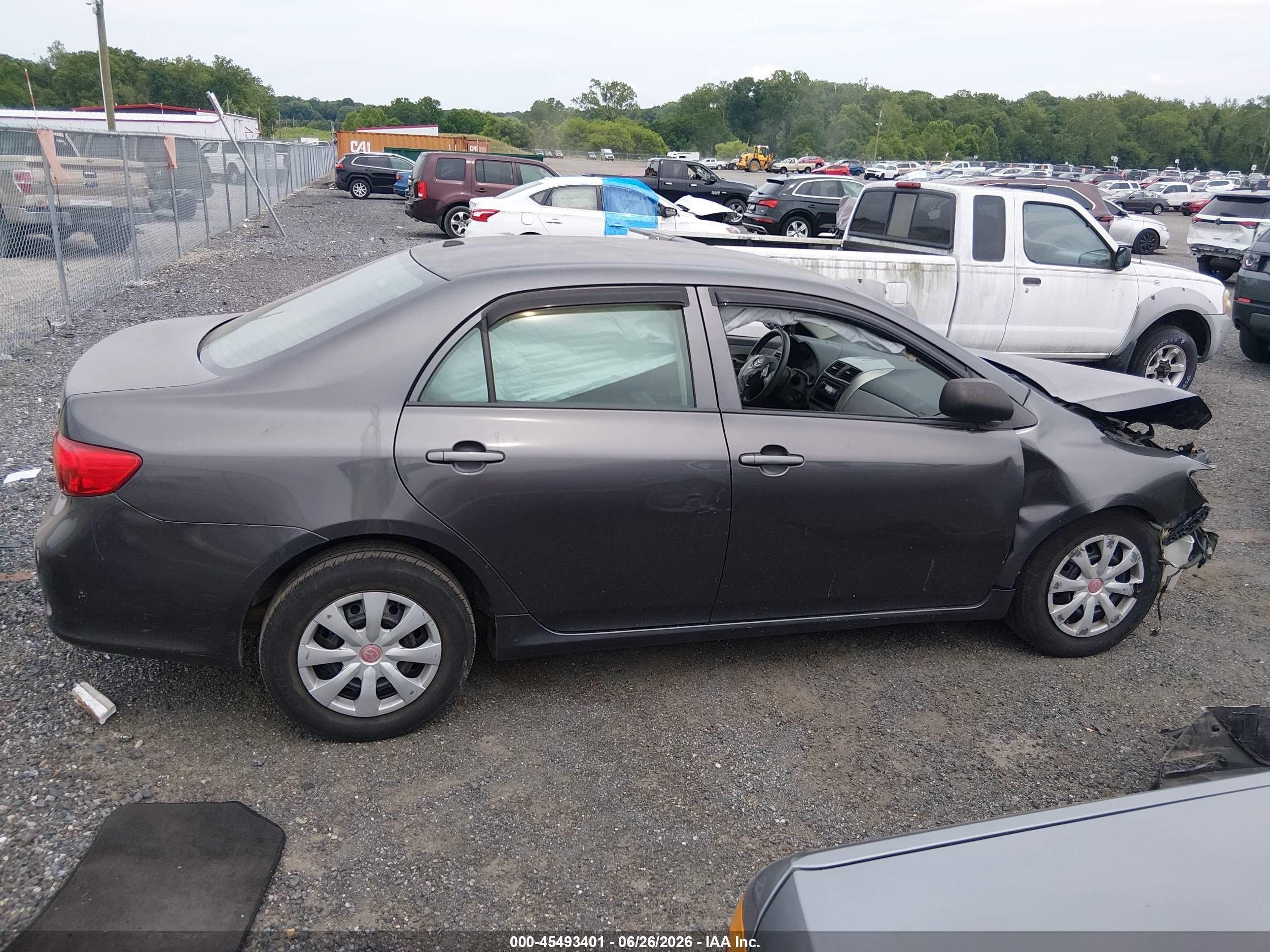 2010 Toyota Corolla Le Gray vin: JTDBU4EE5A9095676