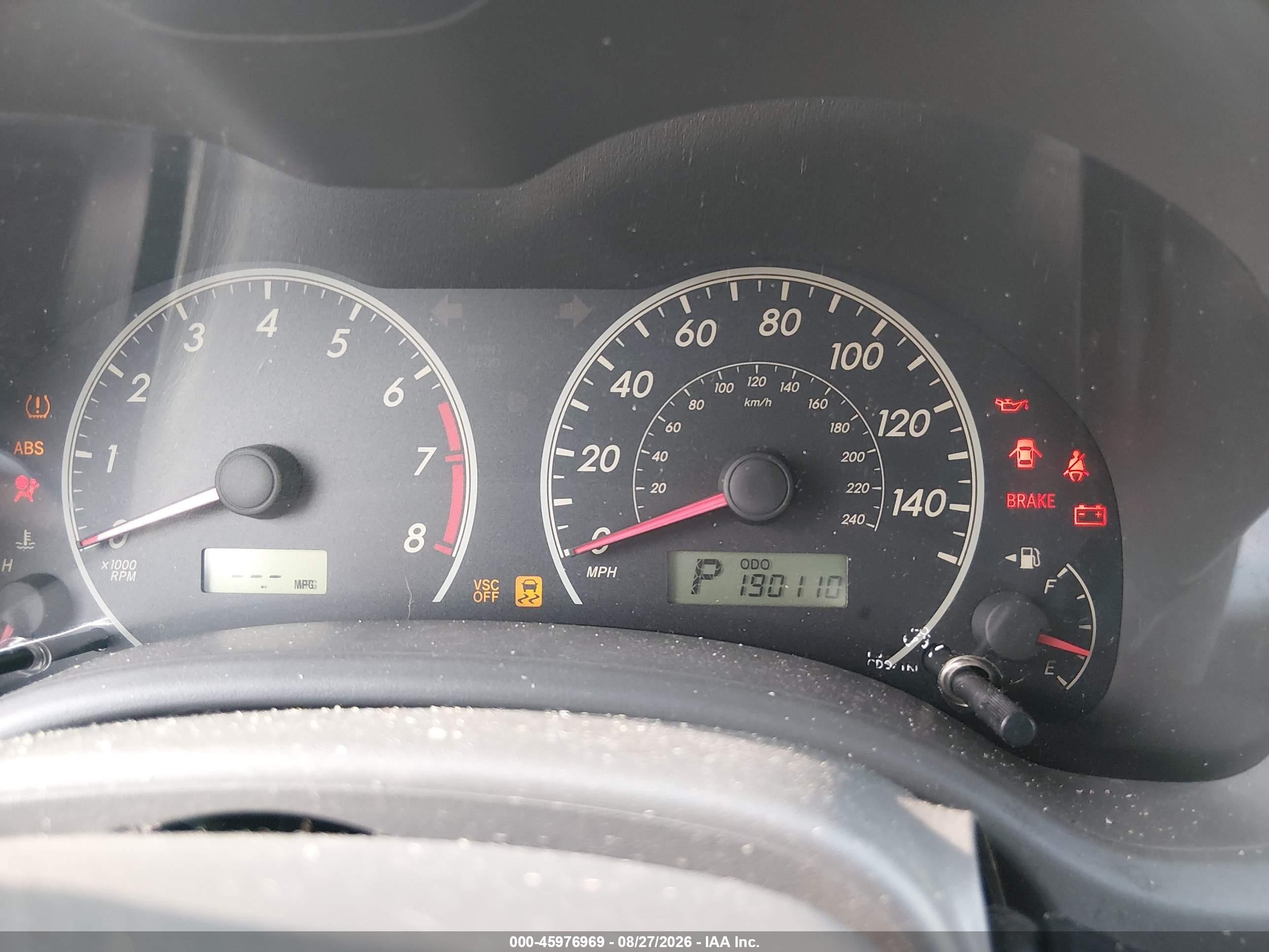 2010 Toyota Corolla Le Красный vin: JTDBU4EE5A9095970