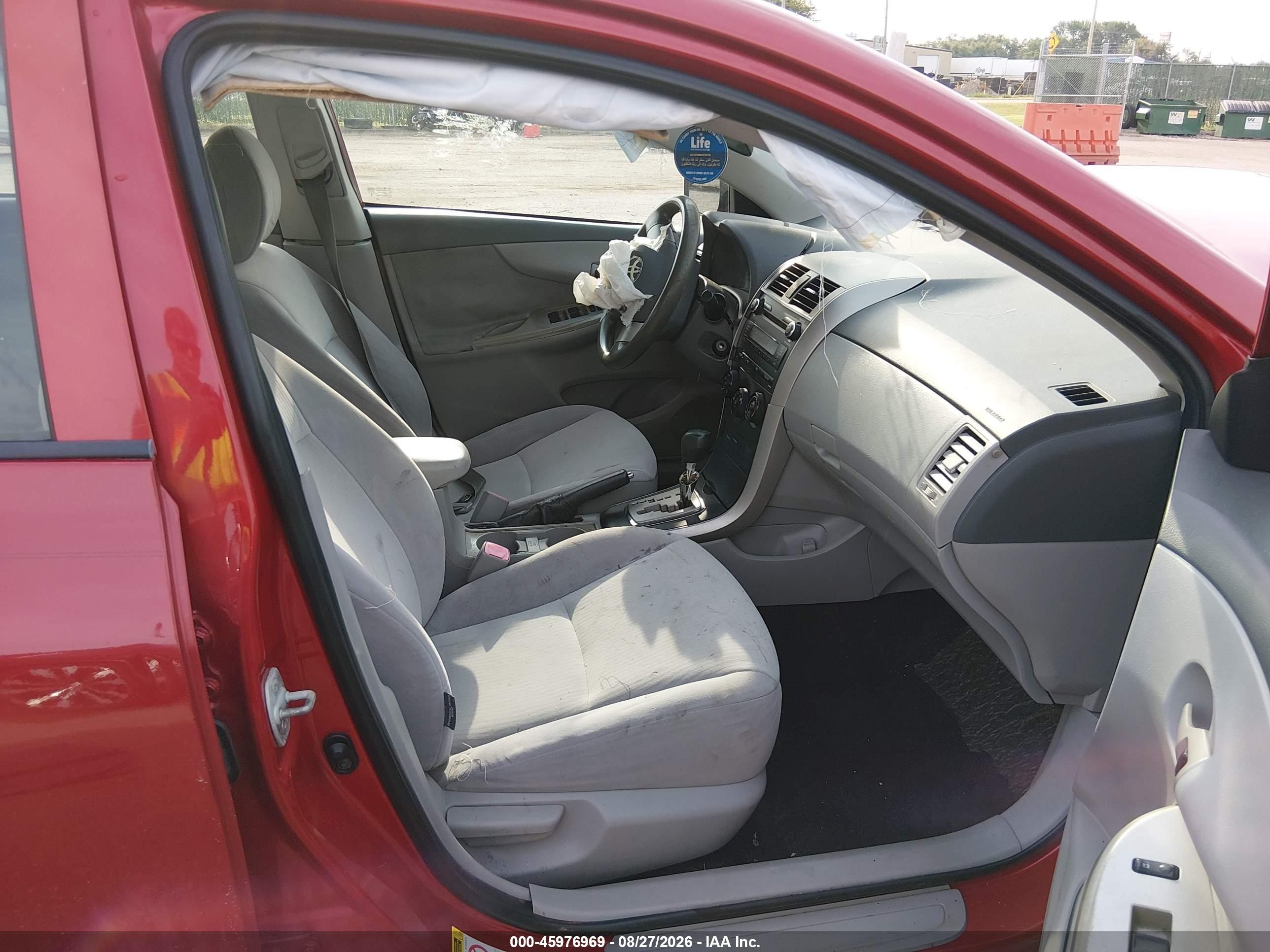2010 Toyota Corolla Le Красный vin: JTDBU4EE5A9095970