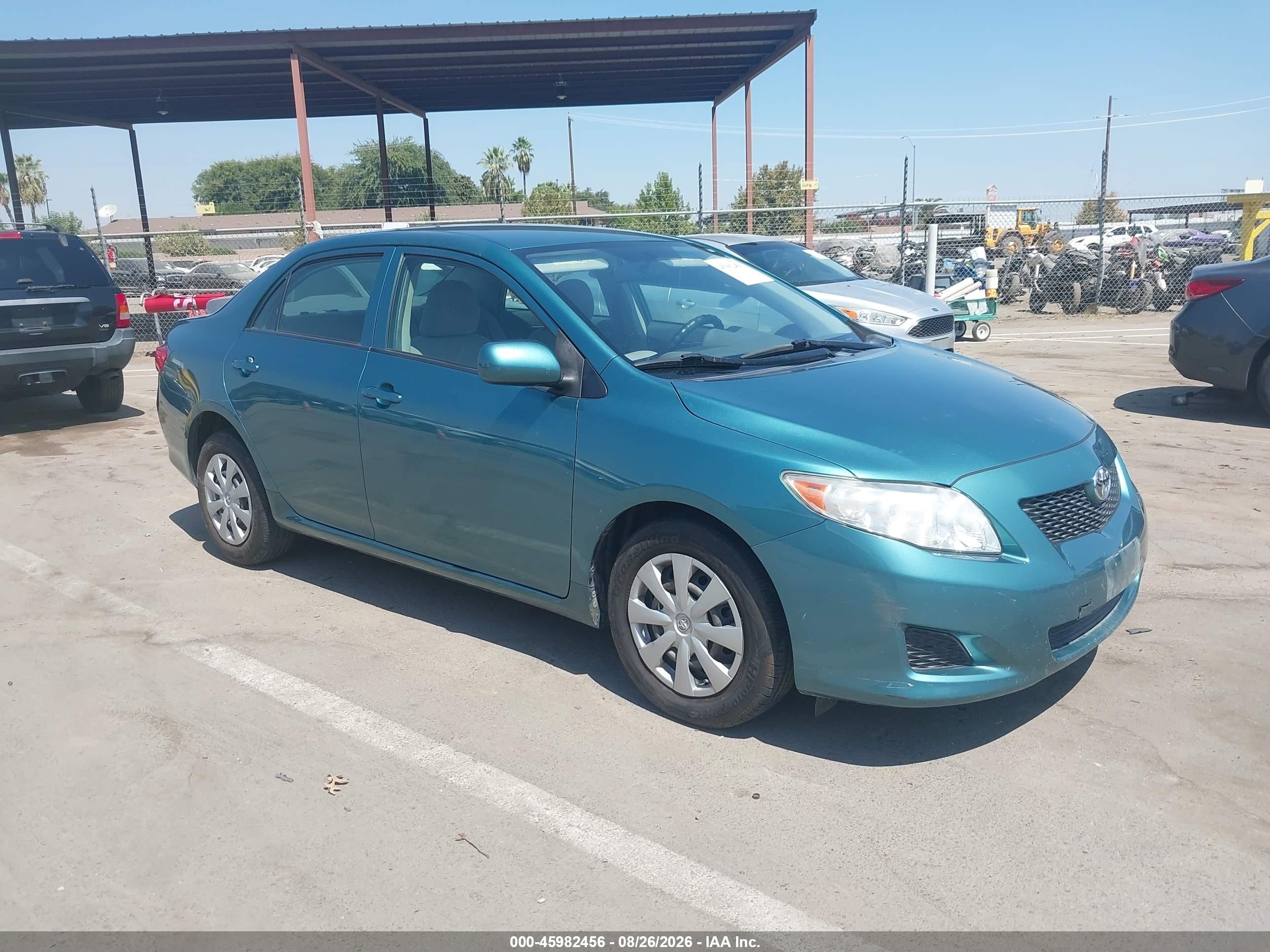 2010 Toyota Corolla Le Green vin: JTDBU4EE5A9107731