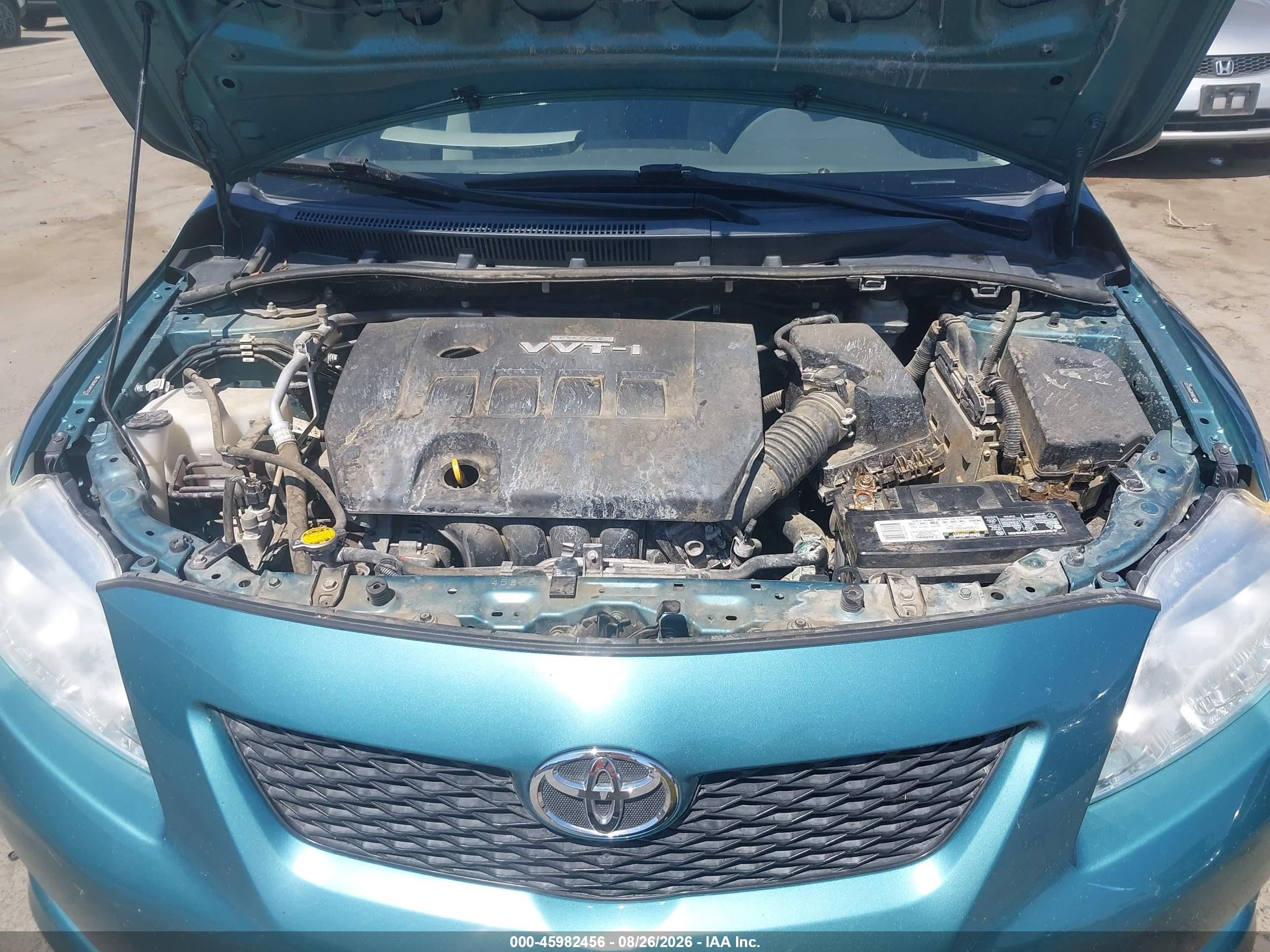 2010 Toyota Corolla Le Green vin: JTDBU4EE5A9107731