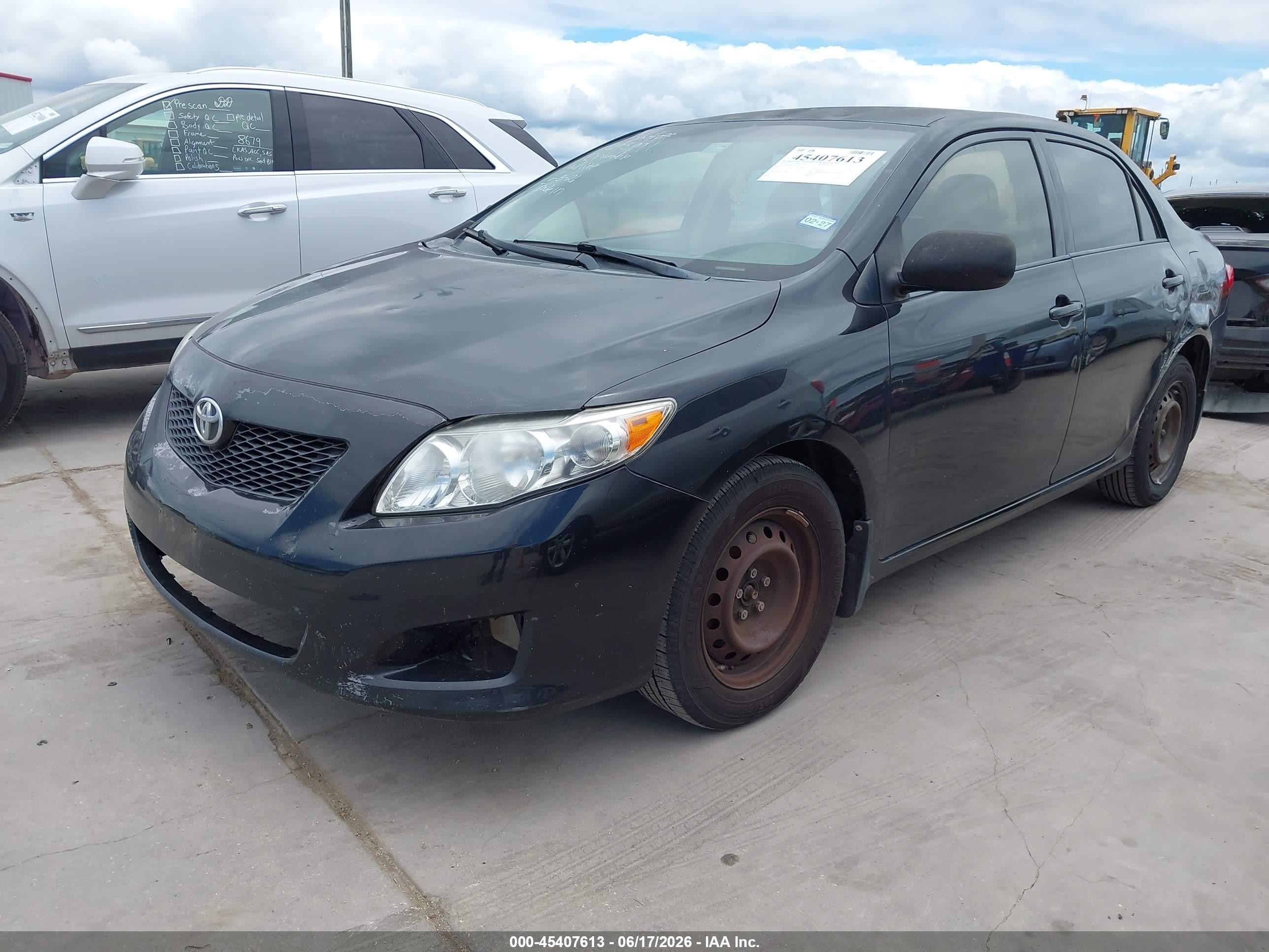 2010 Toyota Corolla Le Black vin: JTDBU4EE5AJ059114