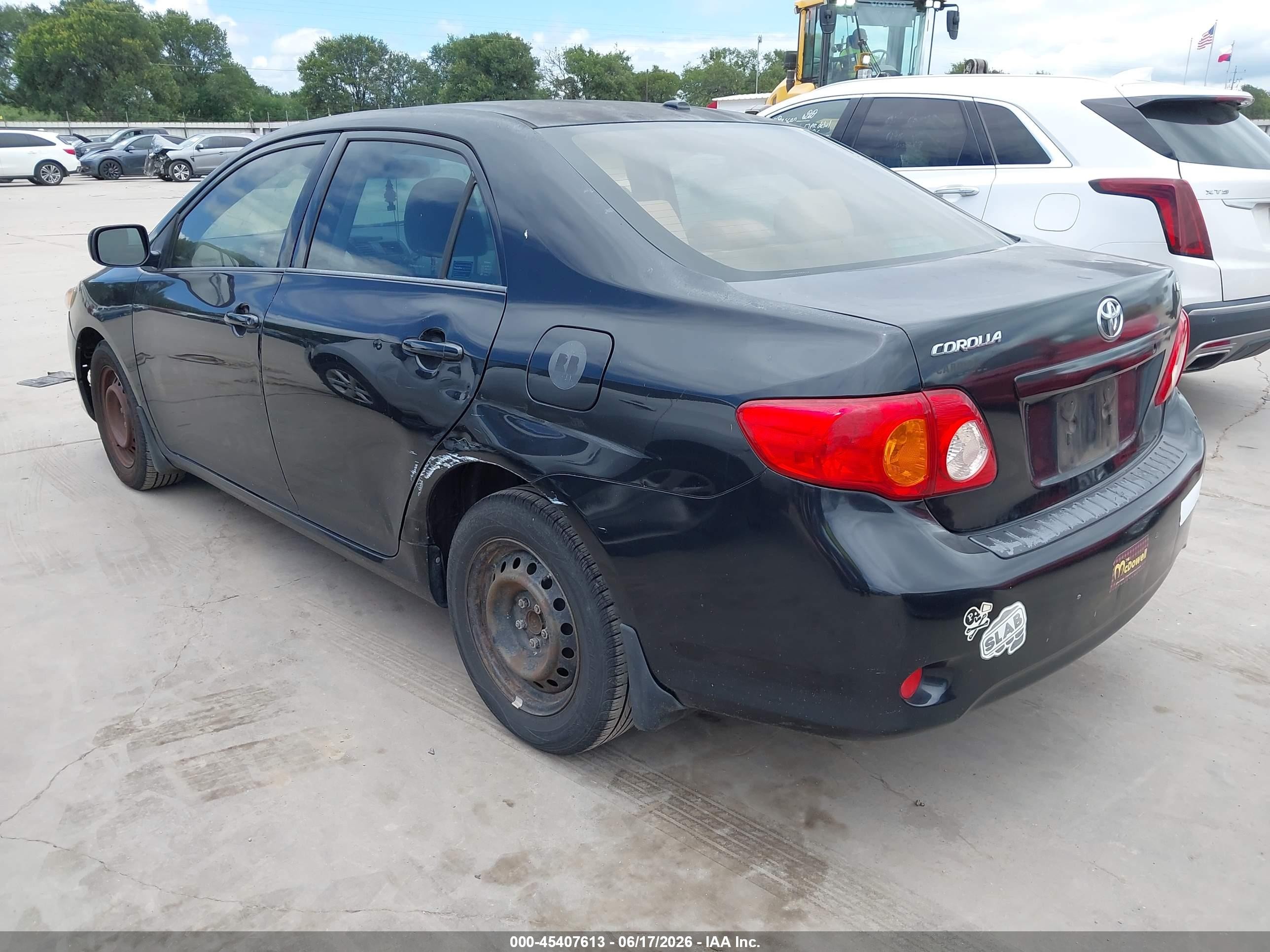 2010 Toyota Corolla Le Black vin: JTDBU4EE5AJ059114
