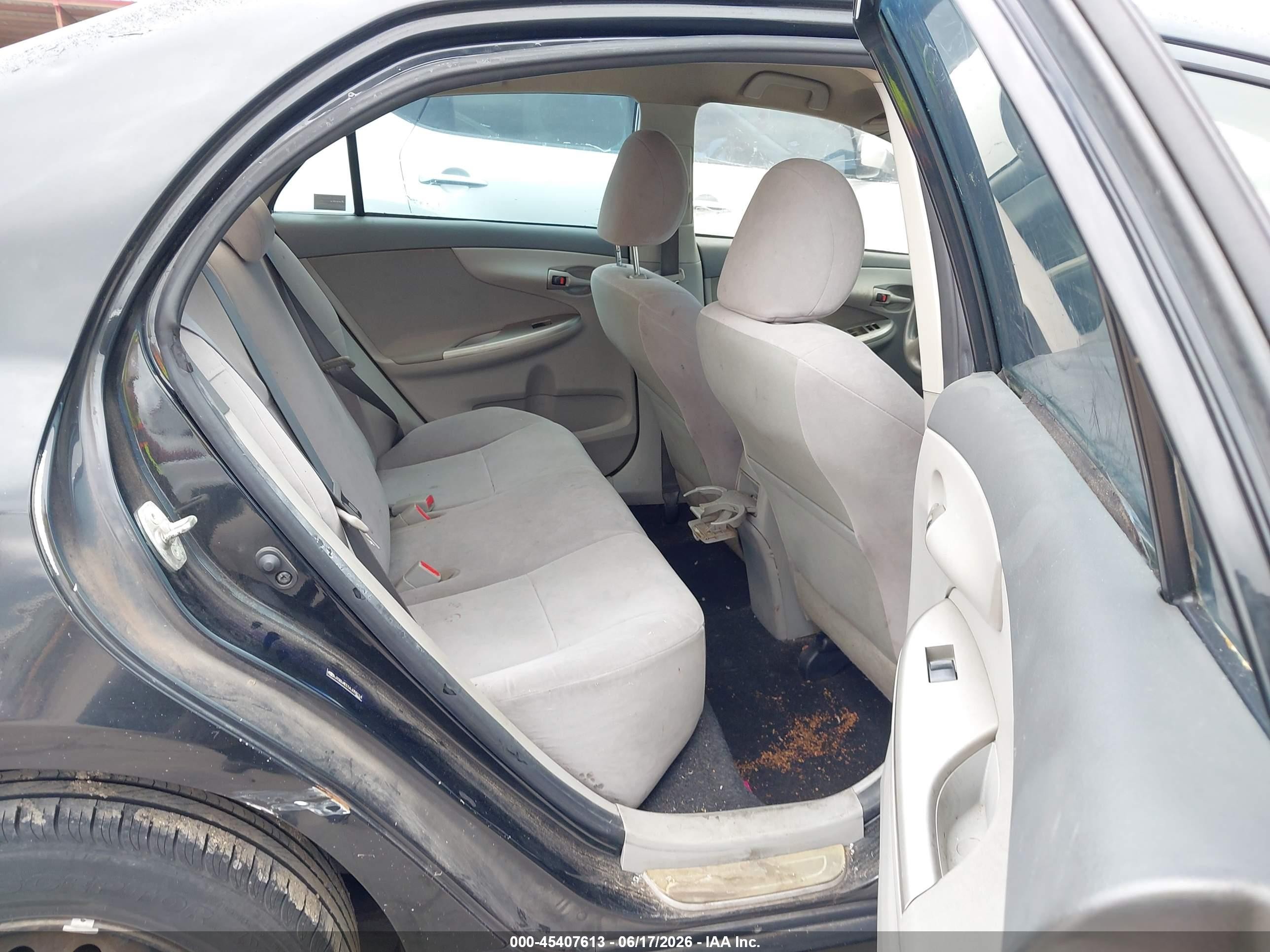 2010 Toyota Corolla Le Black vin: JTDBU4EE5AJ059114