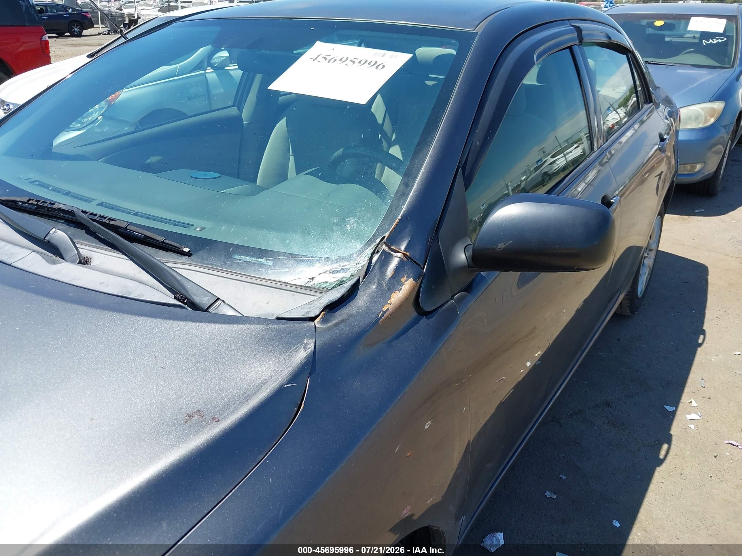 2010 Toyota Corolla Le Gray vin: JTDBU4EE5AJ059890