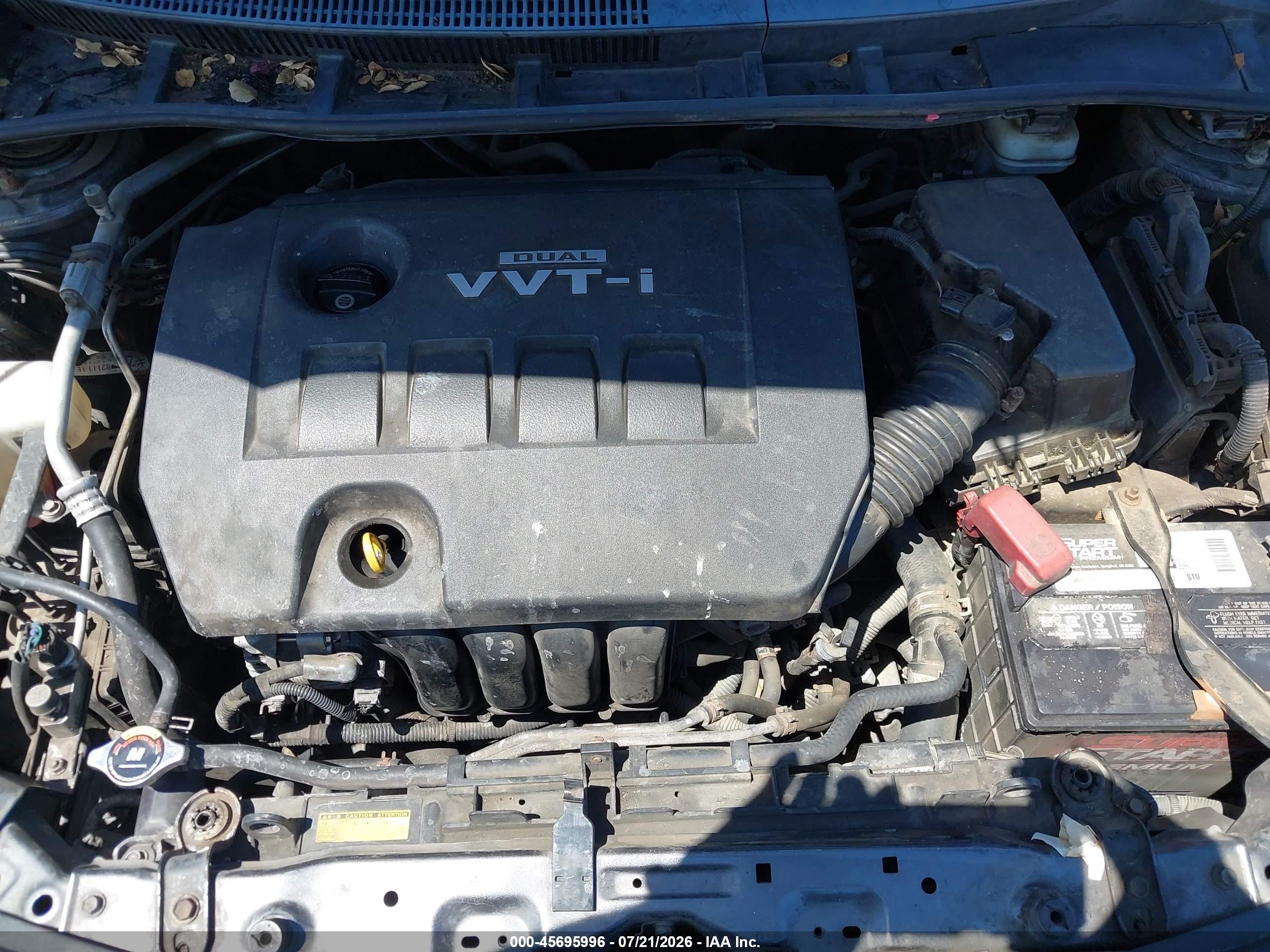 2010 Toyota Corolla Le Gray vin: JTDBU4EE5AJ059890