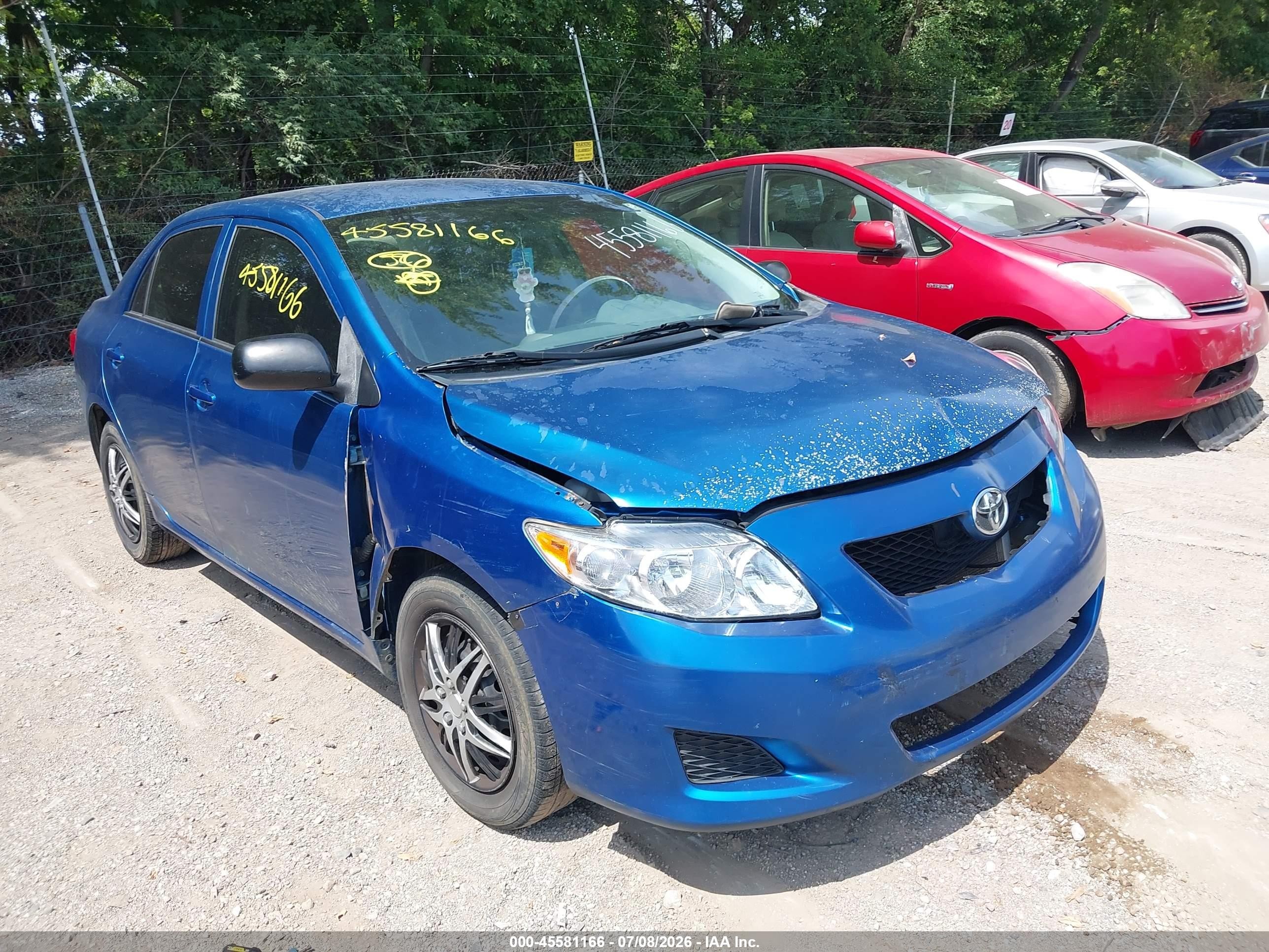 2010 Toyota Corolla   Blue vin: JTDBU4EE5AJ067746