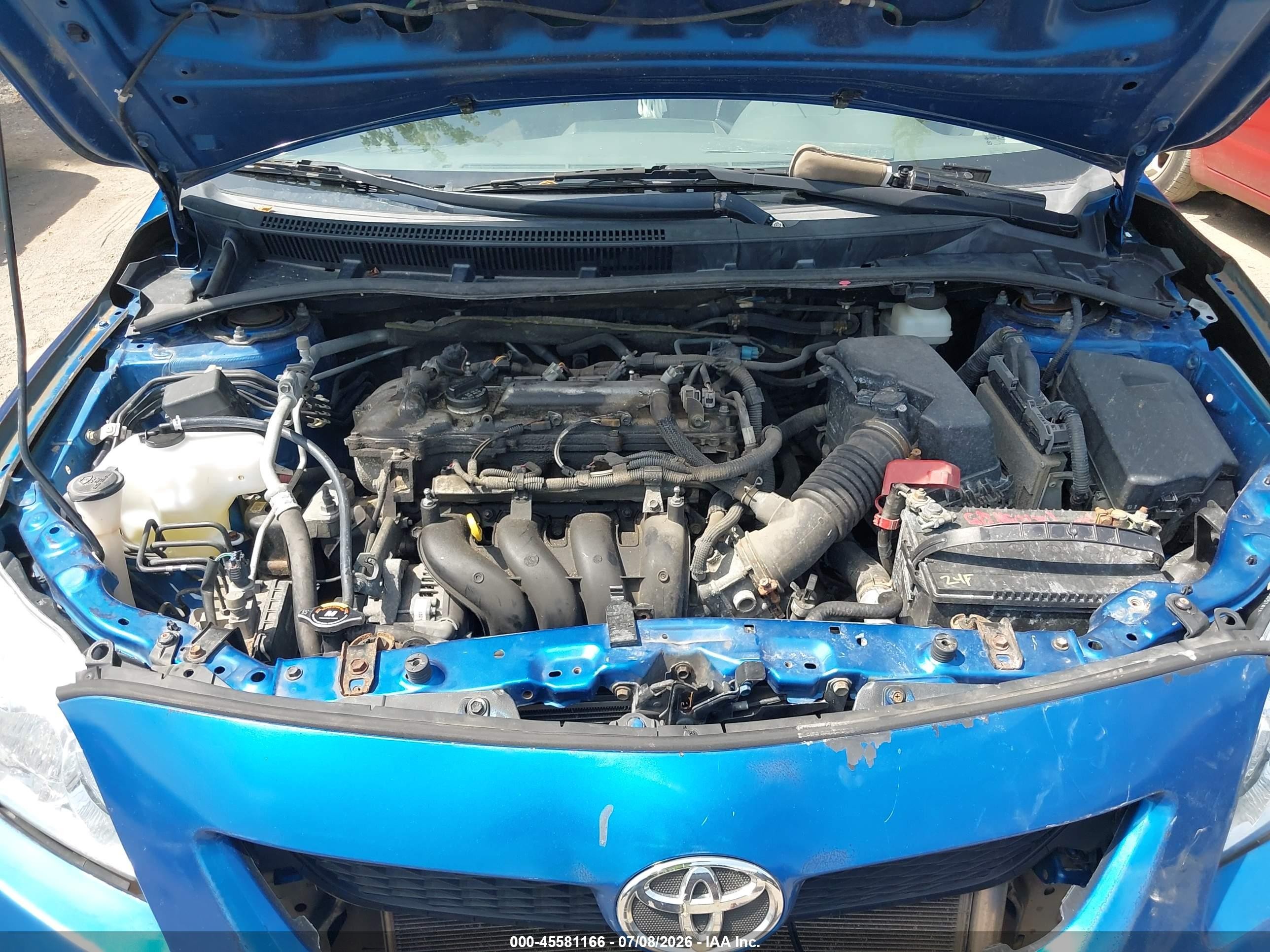 2010 Toyota Corolla   Blue vin: JTDBU4EE5AJ067746