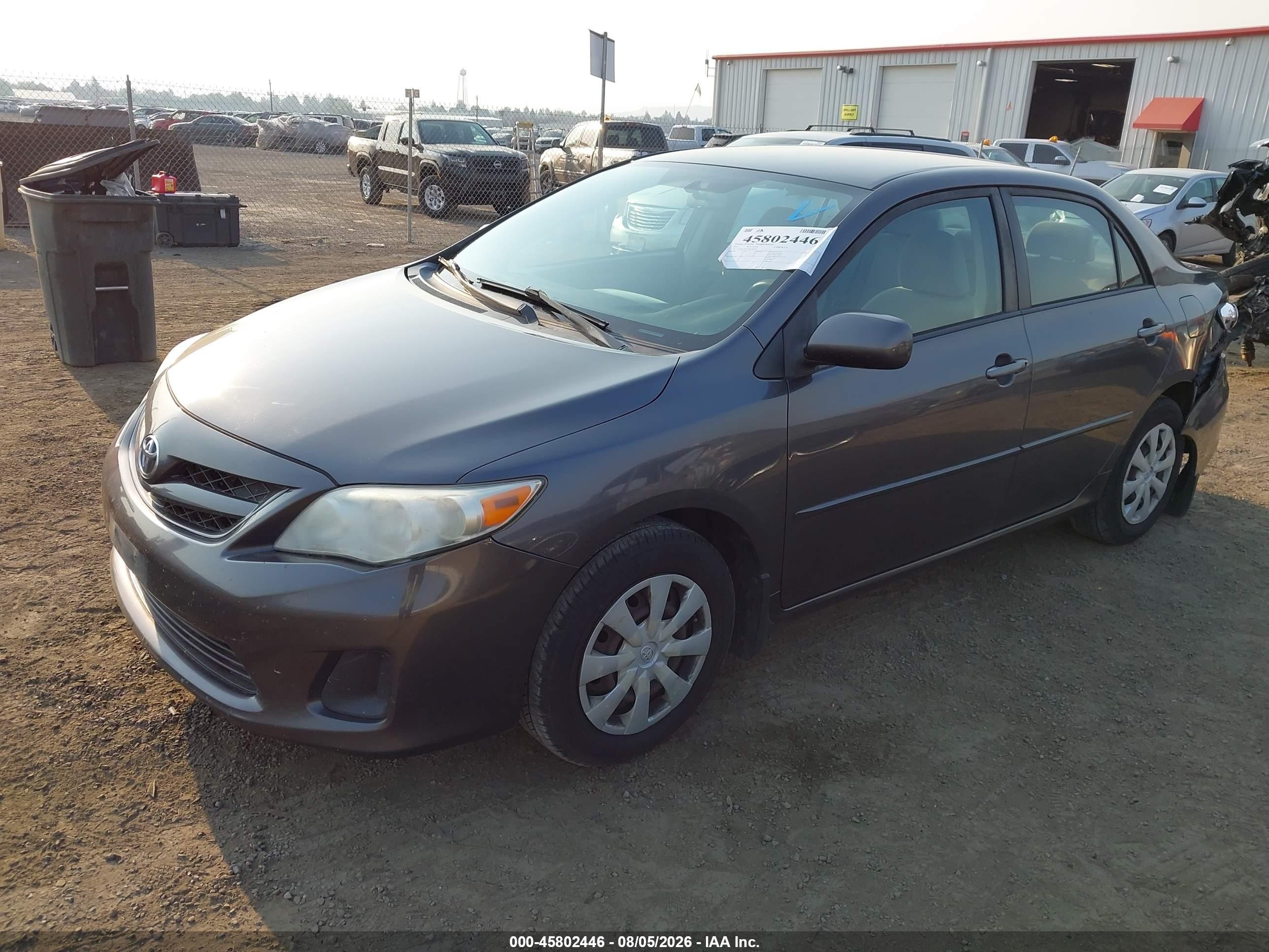 2011 Toyota Corolla Le Gray vin: JTDBU4EE5B9126359