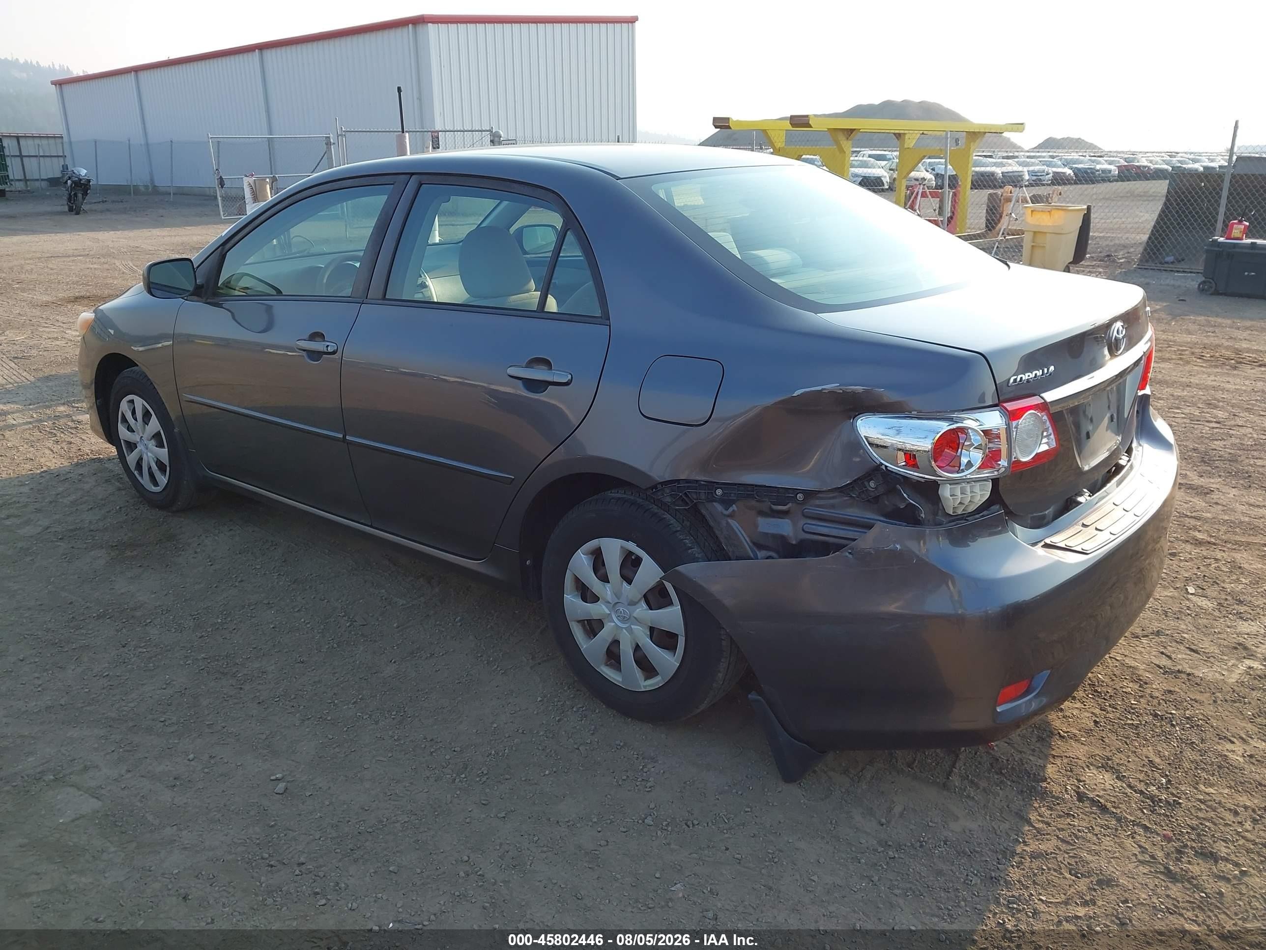2011 Toyota Corolla Le Gray vin: JTDBU4EE5B9126359
