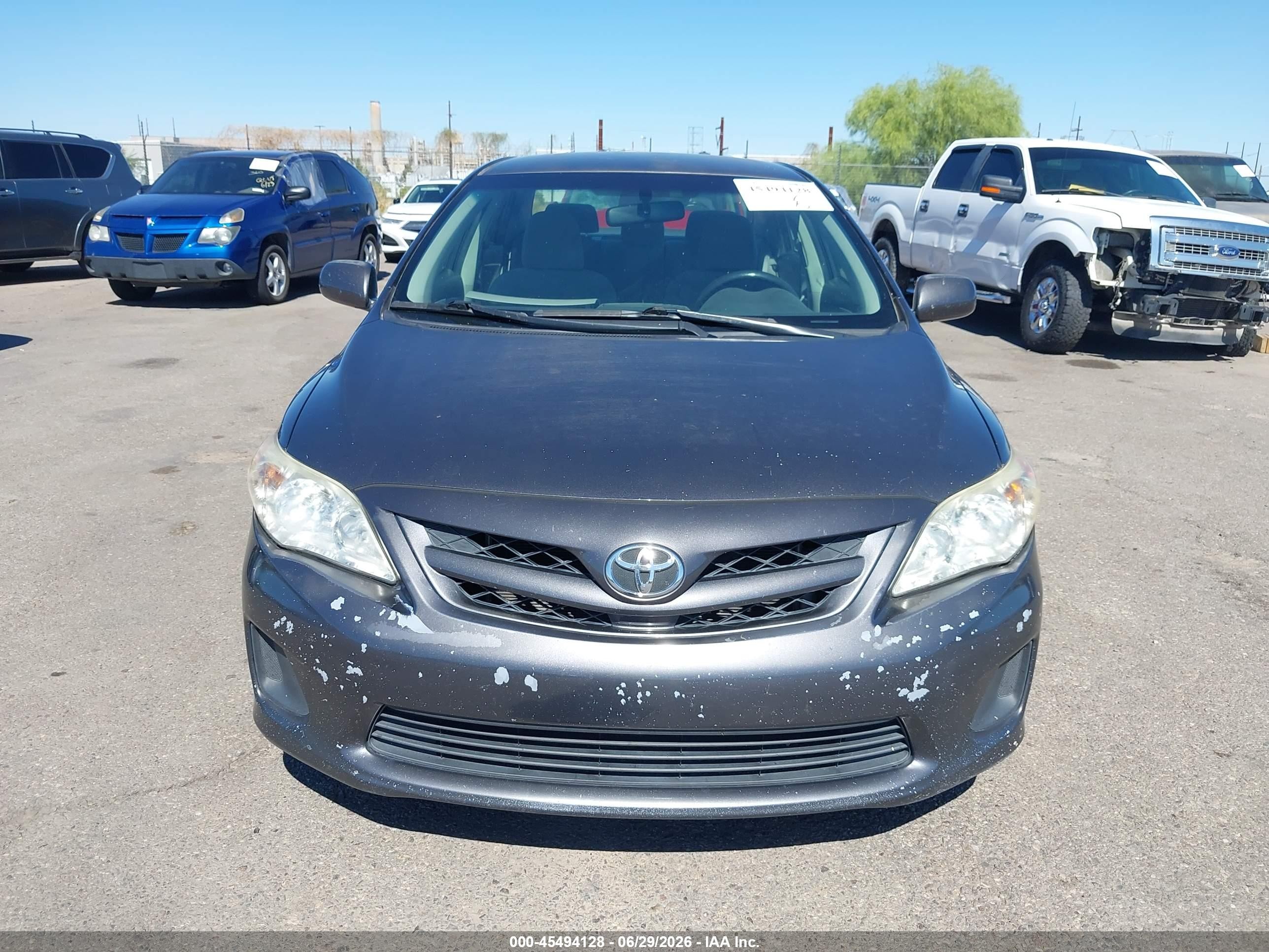 2011 Toyota Corolla Le Gray vin: JTDBU4EE5B9127253