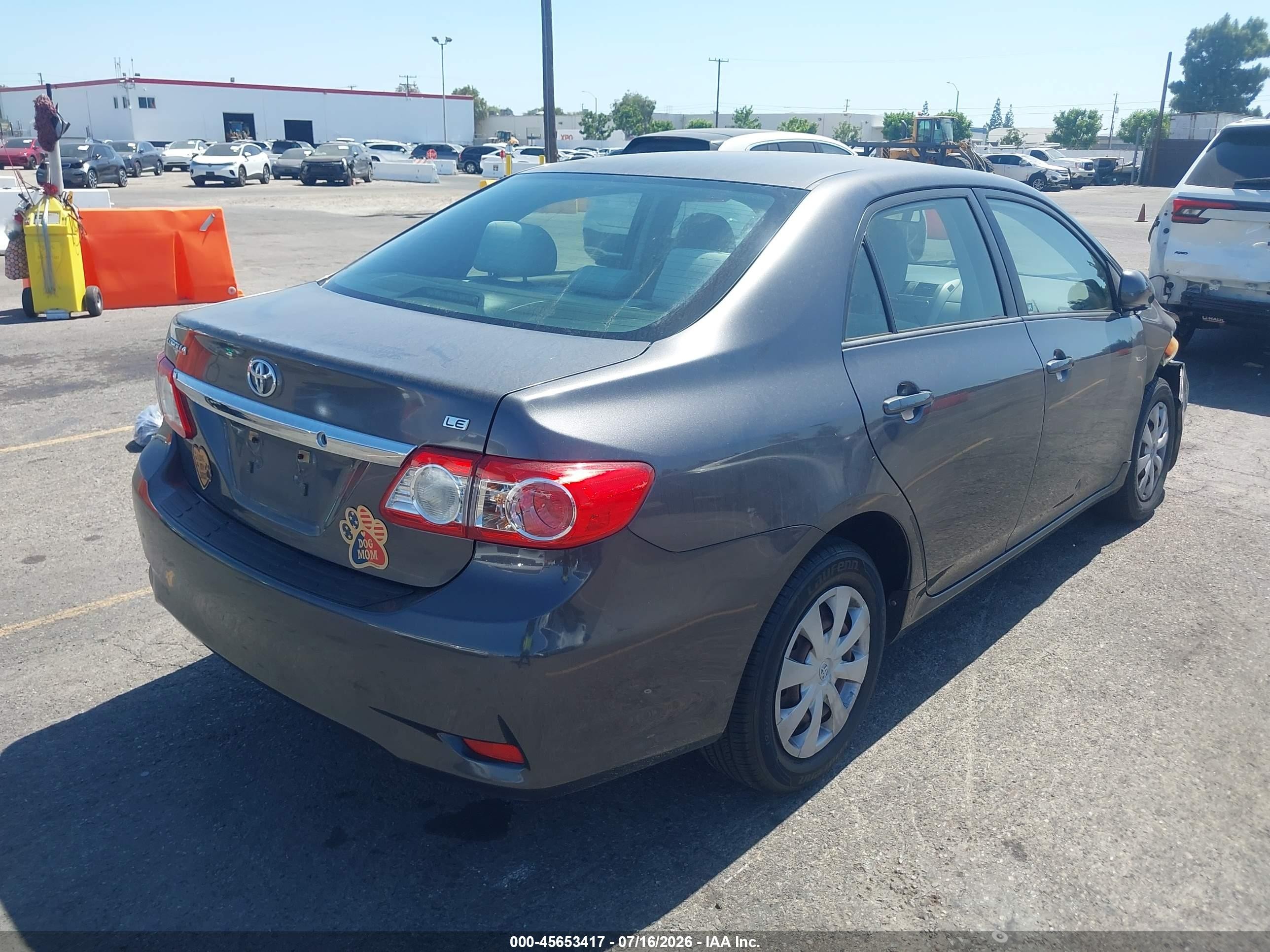 2011 Toyota Corolla Le Gray vin: JTDBU4EE5B9160236