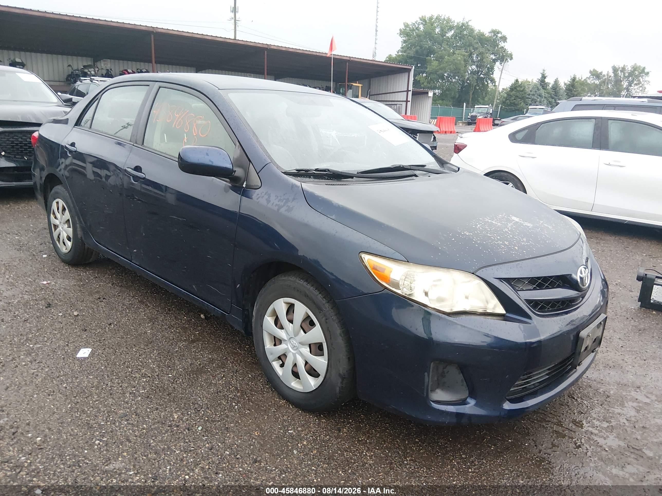 2011 Toyota Corolla Le Blue vin: JTDBU4EE5BJ090400