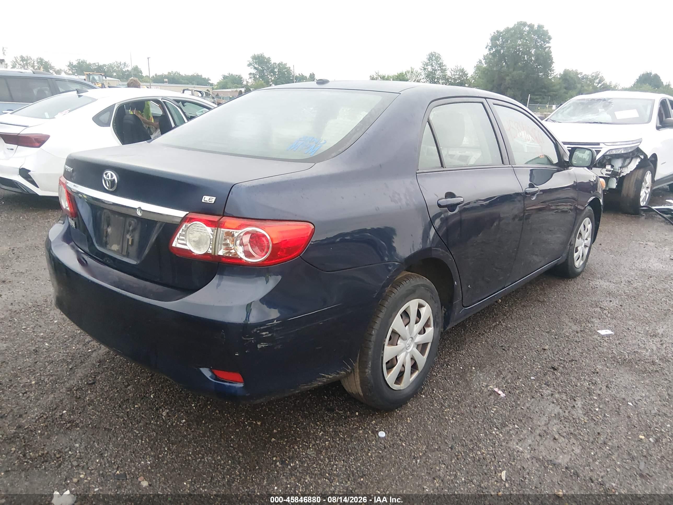 2011 Toyota Corolla Le Blue vin: JTDBU4EE5BJ090400