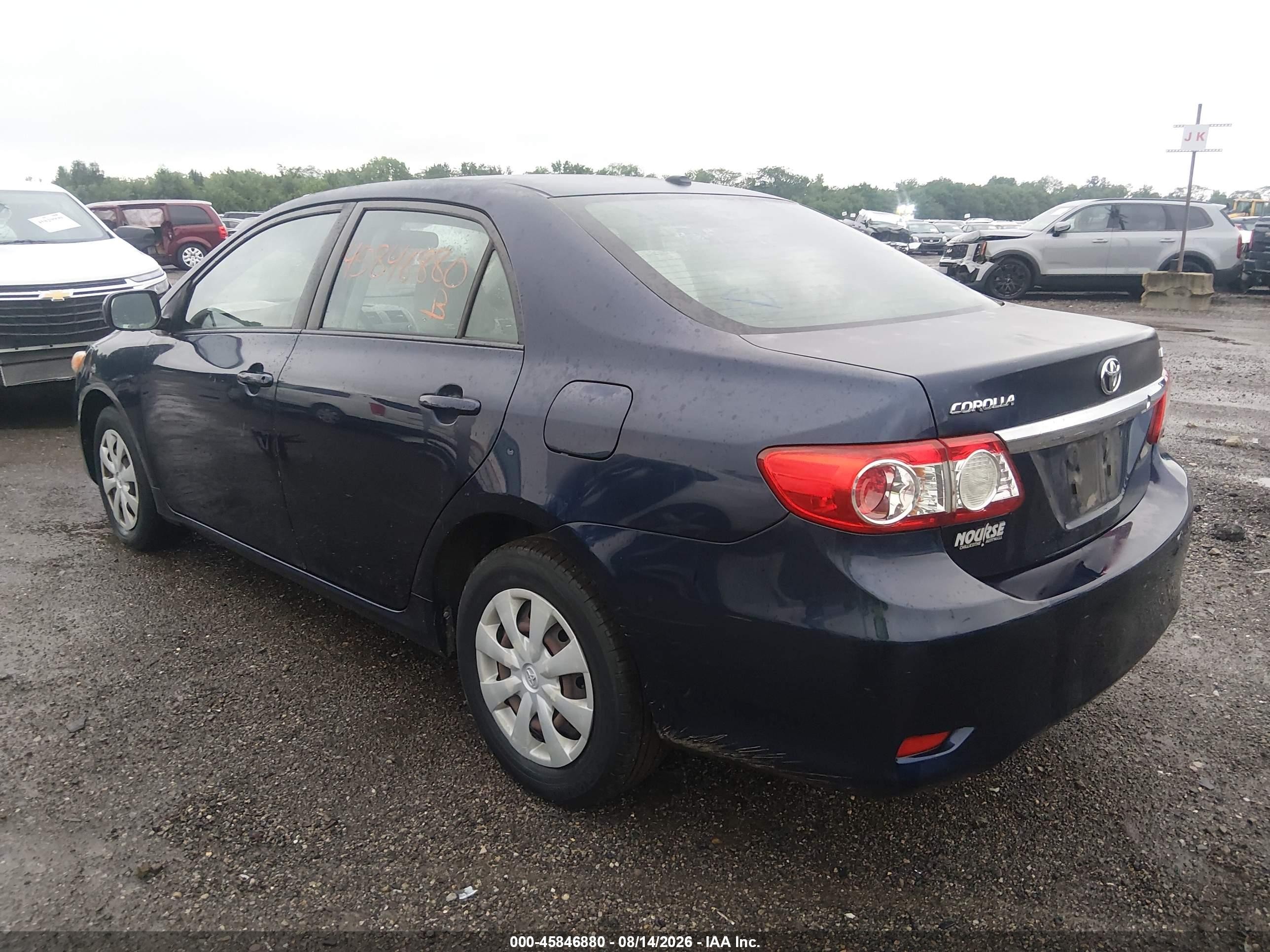 2011 Toyota Corolla Le Blue vin: JTDBU4EE5BJ090400