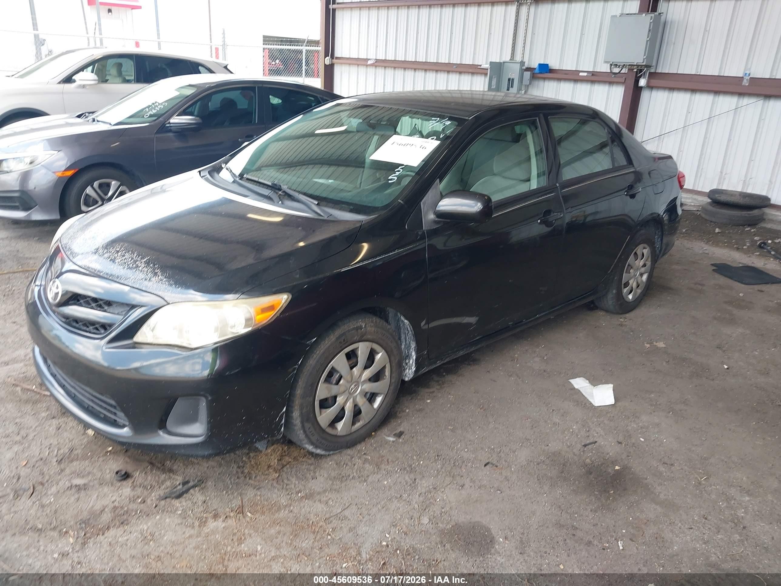 2011 Toyota Corolla Le Black vin: JTDBU4EE5BJ091255