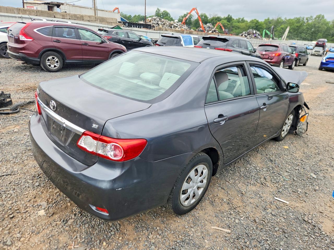 2011 Toyota Corolla Le Серый vin: JTDBU4EE5BJ096620