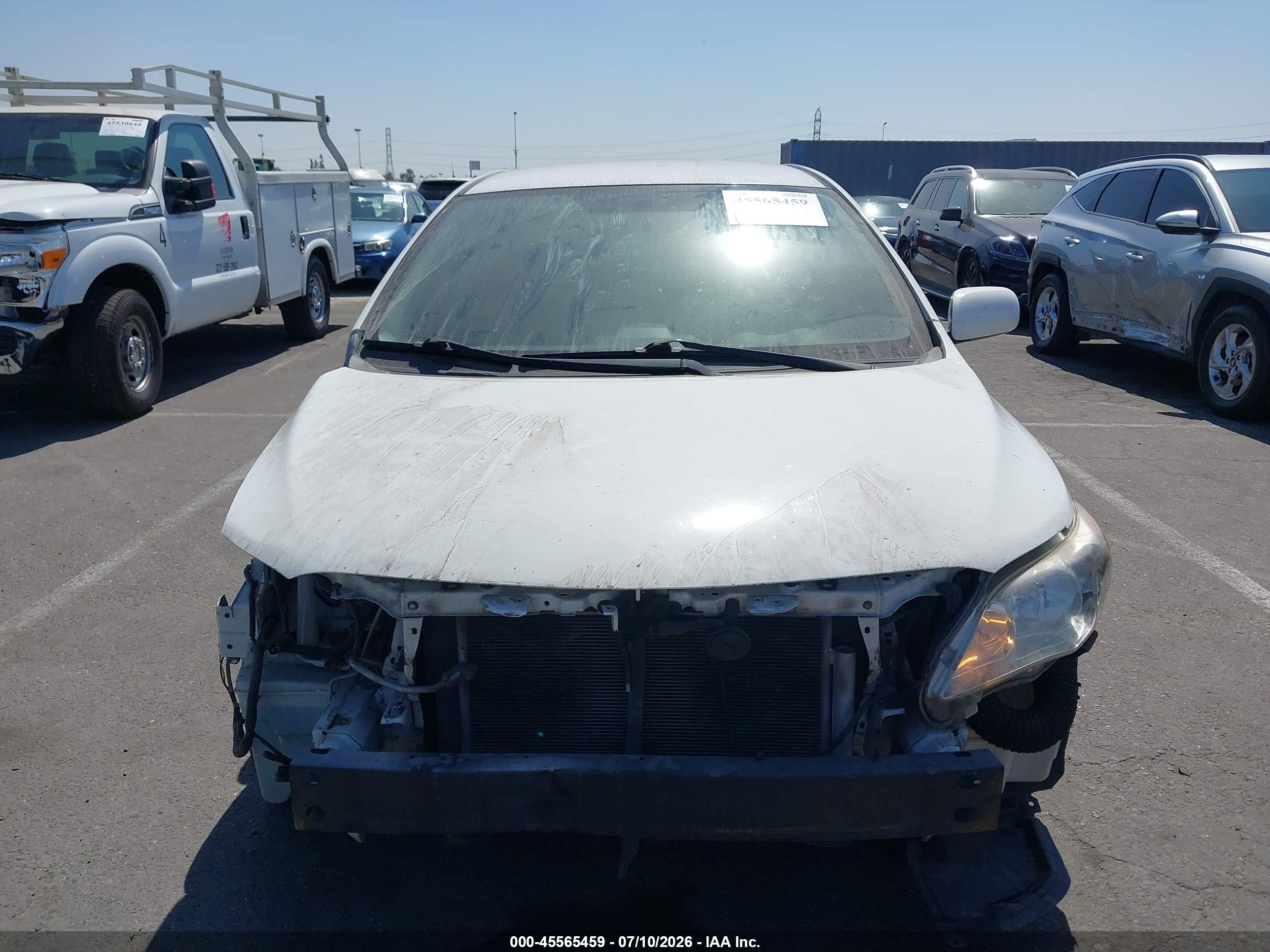 2012 Toyota Corolla Le White vin: JTDBU4EE5C9169875