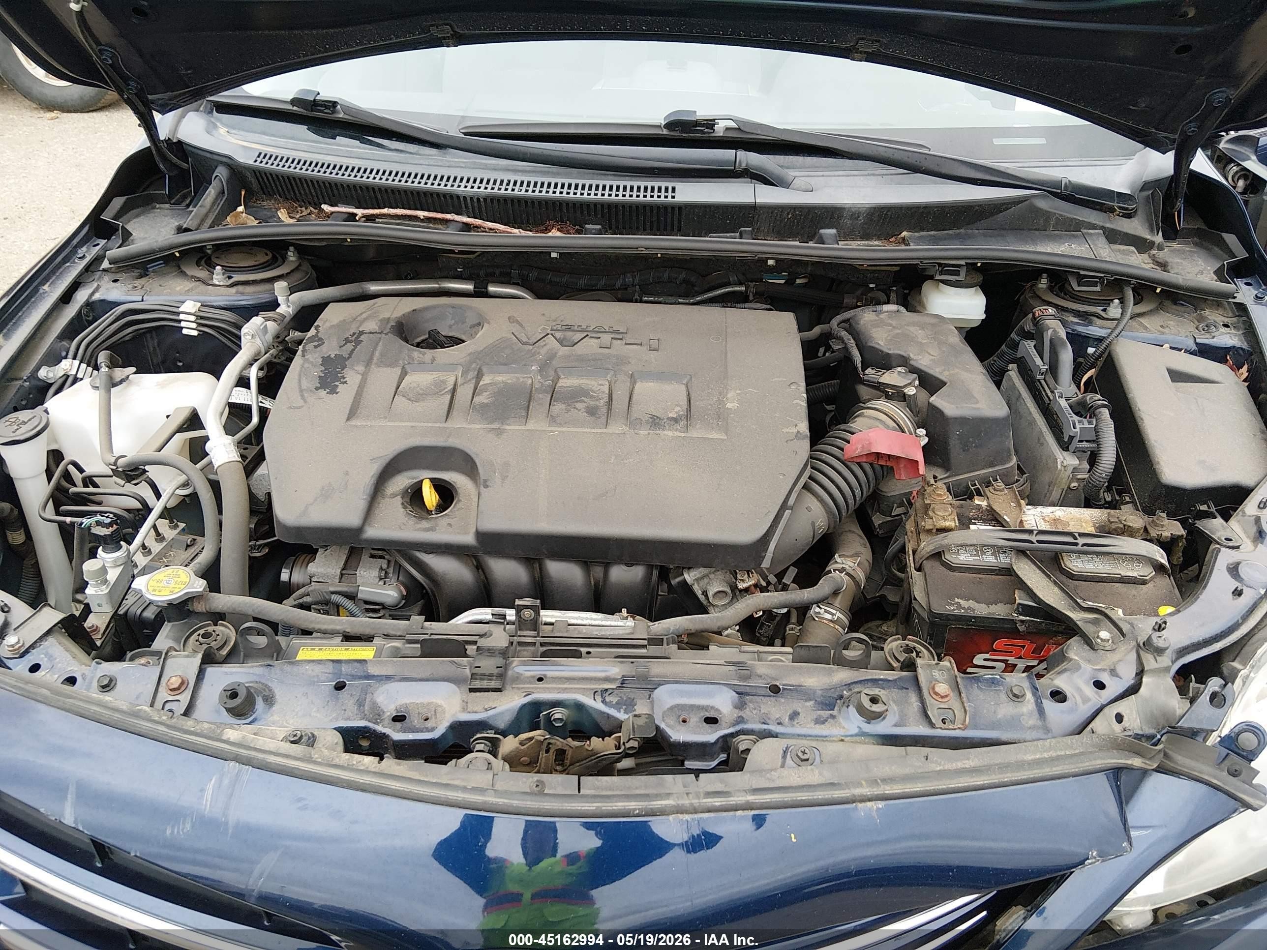 2013 Toyota Corolla Le Blue vin: JTDBU4EE5DJ115993